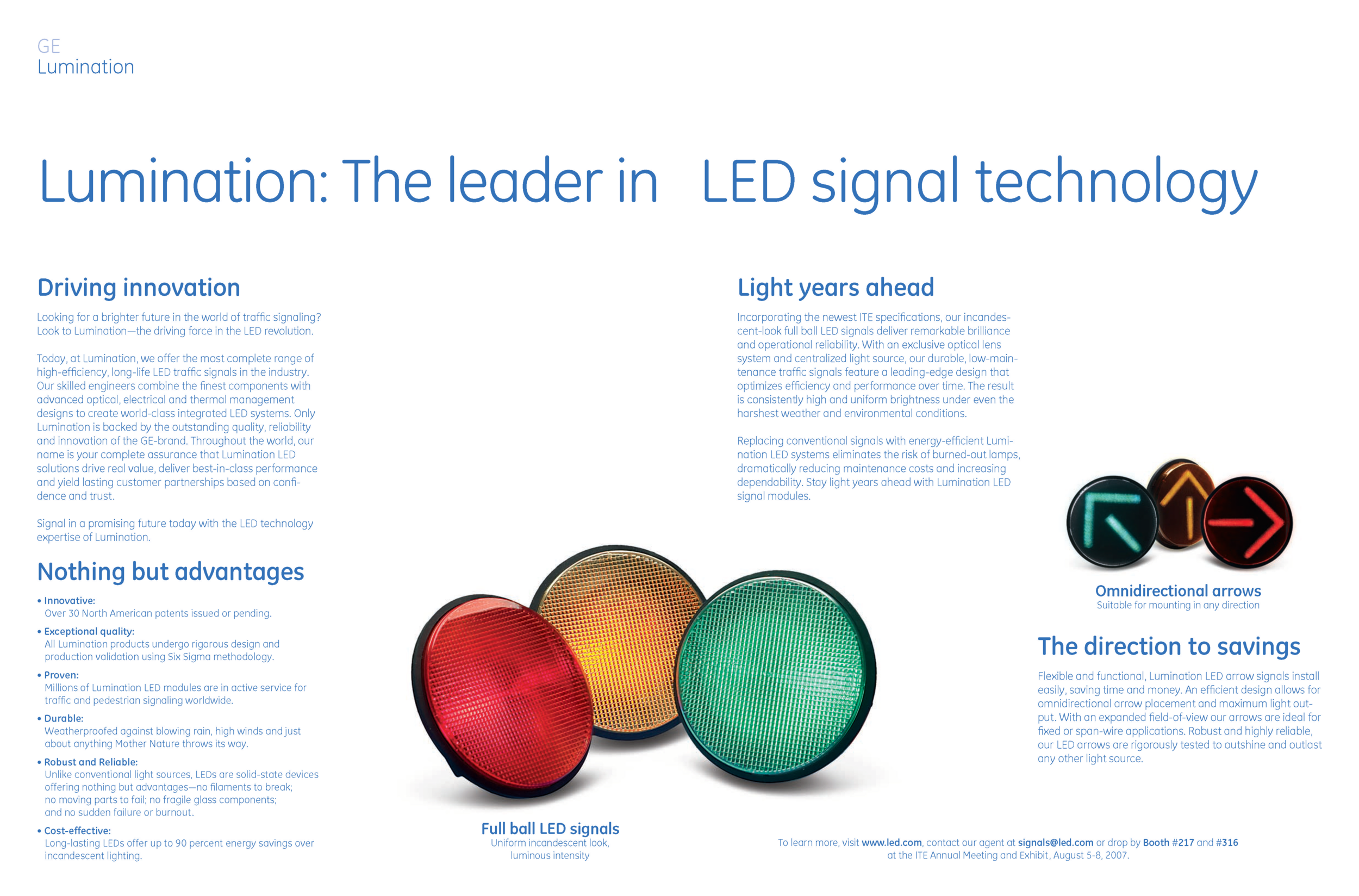 Lumination LED signal brochure