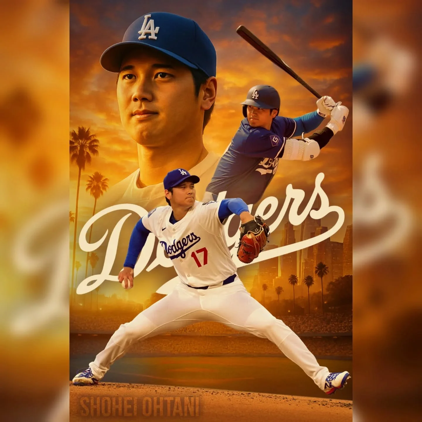Since the all star game has come and passed...I was inspired to highlighting a great spectacle we have in front us. @shoheiohtani will go down as one of the greatest.  #designer #mlb #sportsdesign #dodger #calisports #baseball