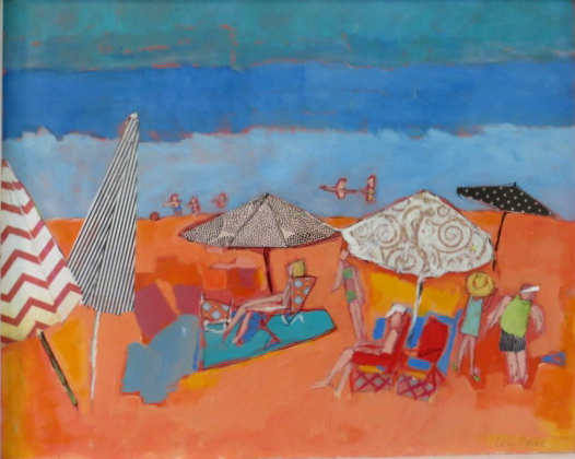 lucy paige artist key west beach day series collage Tangerine Beach.jpg