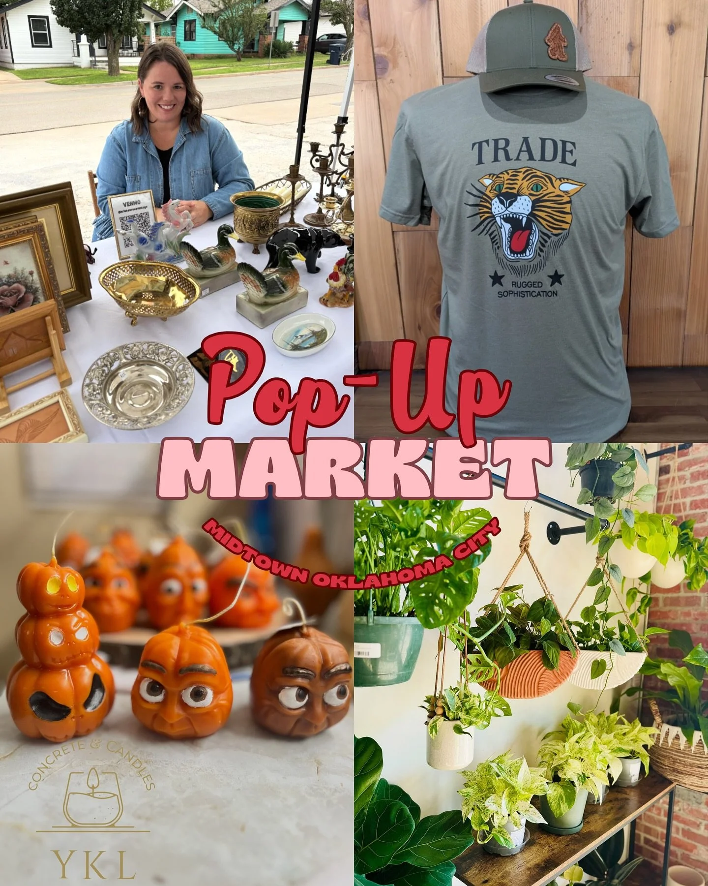 Hey there! Mark your calendar for the one-day Pop-Up Market on October 4 in OKC! You won&rsquo;t want to miss out on this amazing opportunity to shop from local shops all in one place.

With 50+ vendors, we&rsquo;ve made shopping locally easy and all