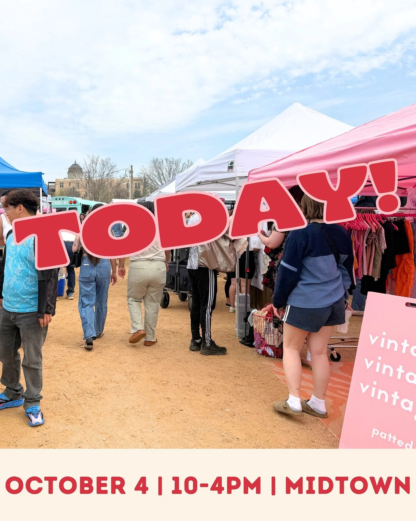It&rsquo;s here! The Pop-Up Market opens today October 4 at 10 AM. Come shop 60+ of your favorite local shops and vendors all in one place.

⏰ 10 AM -4 PM

📍399 NW 10th Street, OKC, OK 73103

🚧 Heads up! There&rsquo;s some nearby construction, but 