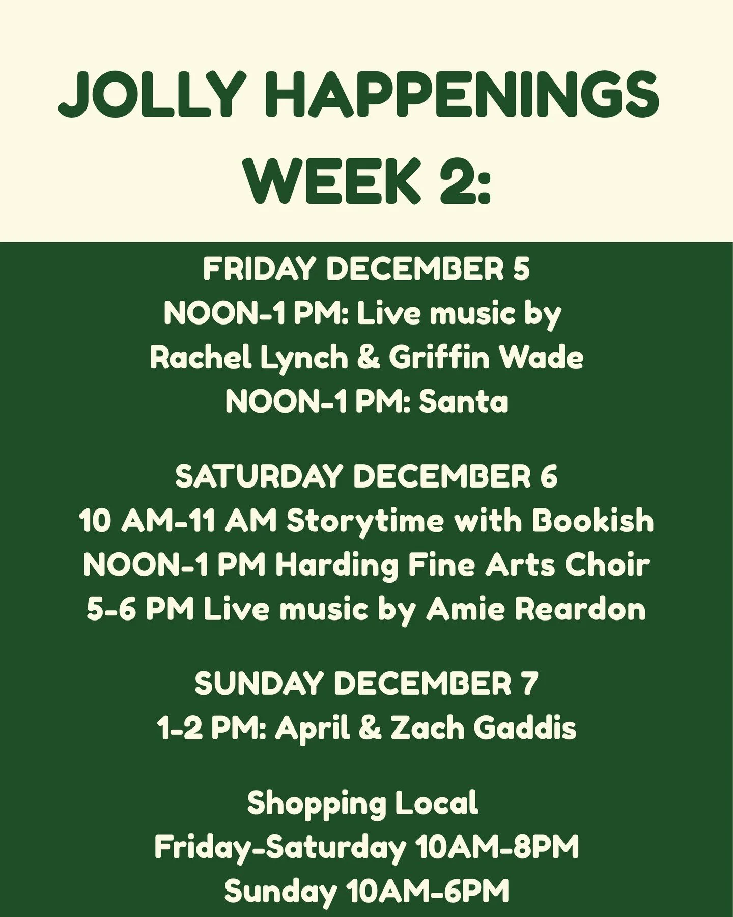 This weekend at the Holiday Pop-Up Shops! From live music and Santa sightings to festive finds from local shops, you won&rsquo;t want to miss a moment of the holiday cheer!

🎄 Fri&ndash;Sat 10&ndash;8 | Sun 10&ndash;6
📍 399 NW 10th St | okcpopups.c