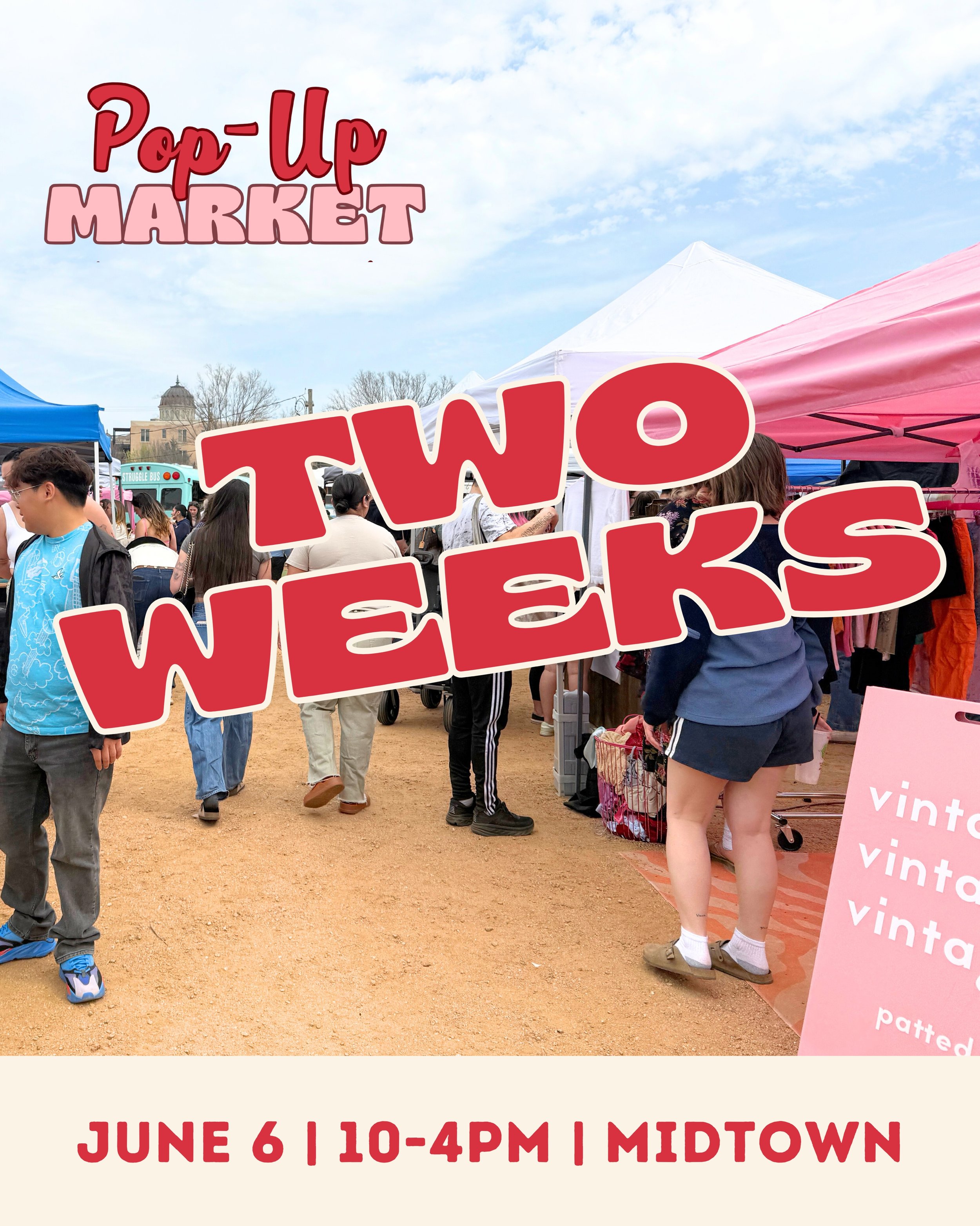 We&rsquo;re two weeks away from bringing local goods, local shops, and local fun to the corner of 10th &amp; Hudson on June 6 for the Pop-Up Market! We hope to see you there!

🗓️ June 6

 10 a.m. - 4 p.m.

📍399 NW 10th St, OKC, OK 73103

Thank you 