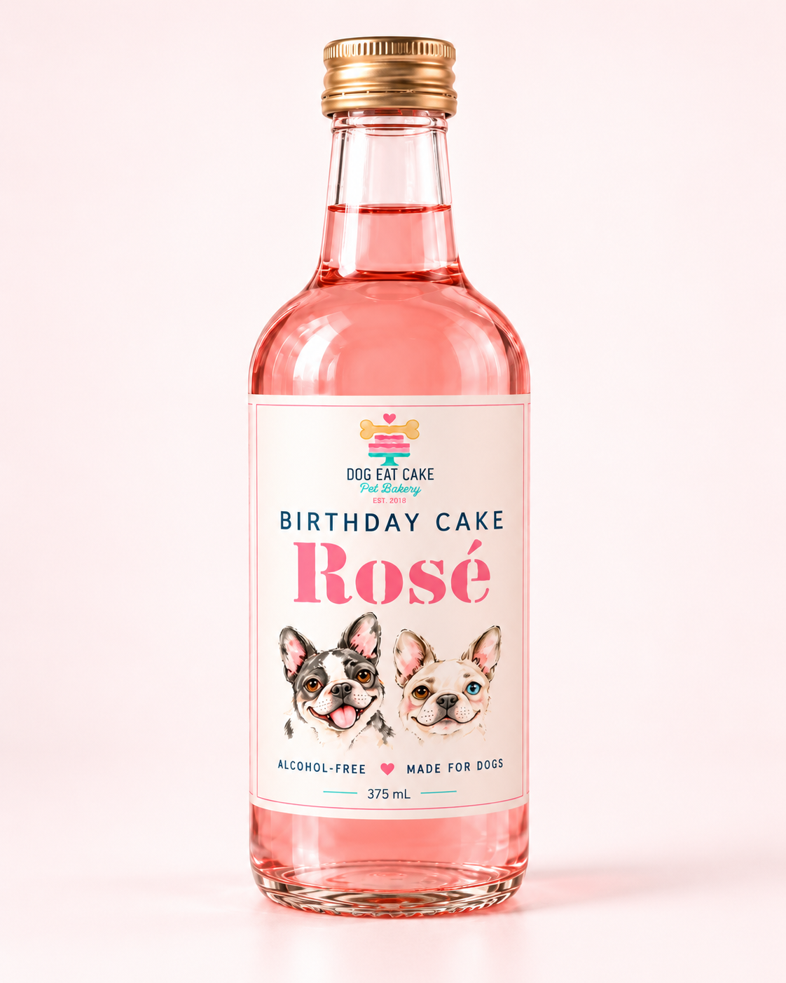 Dog Eat Cake Birthday Cake Rosé