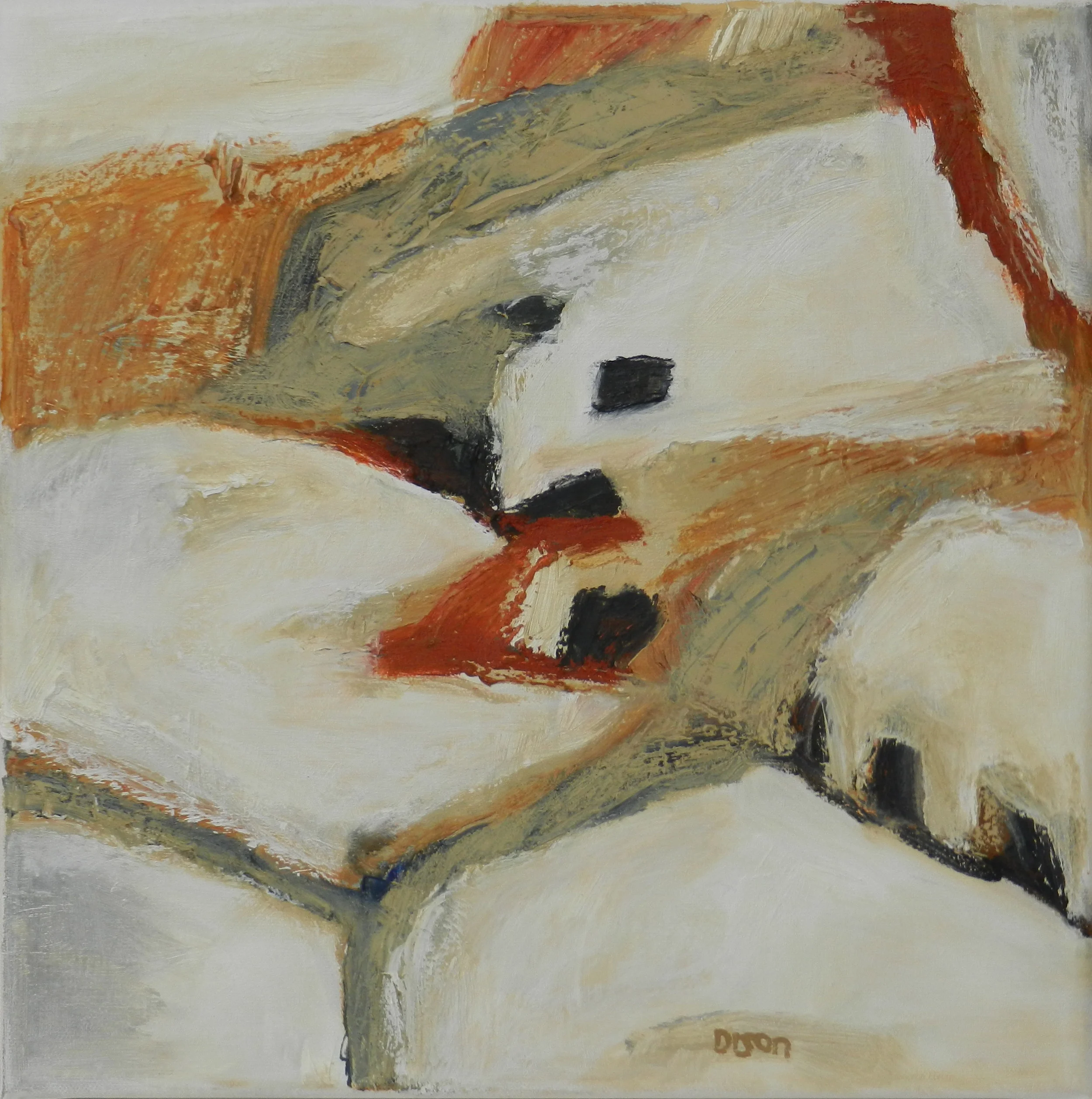 Christie's Fields 3 Oil on canvas, 30 x 30 cm, 2017