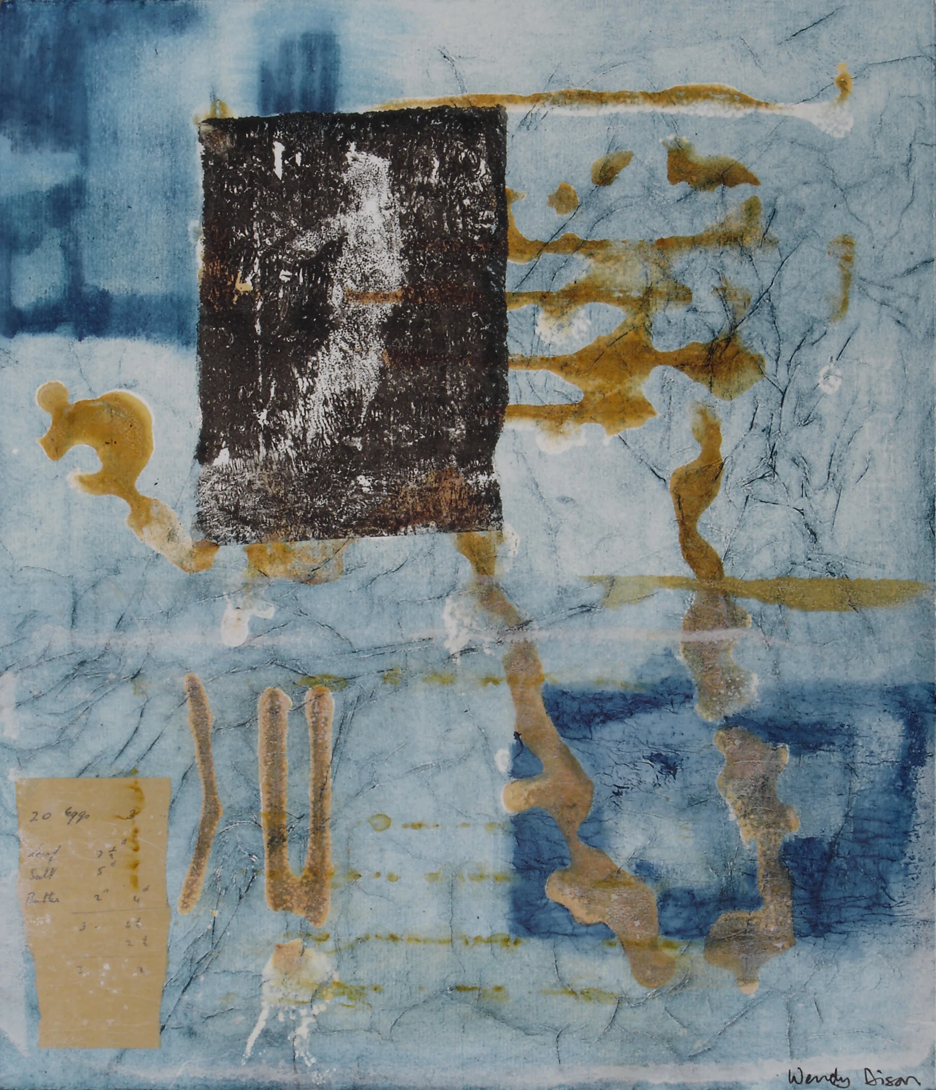 Peripheral Vision 2 Mixed media on paper 41 x 35 cm 2007