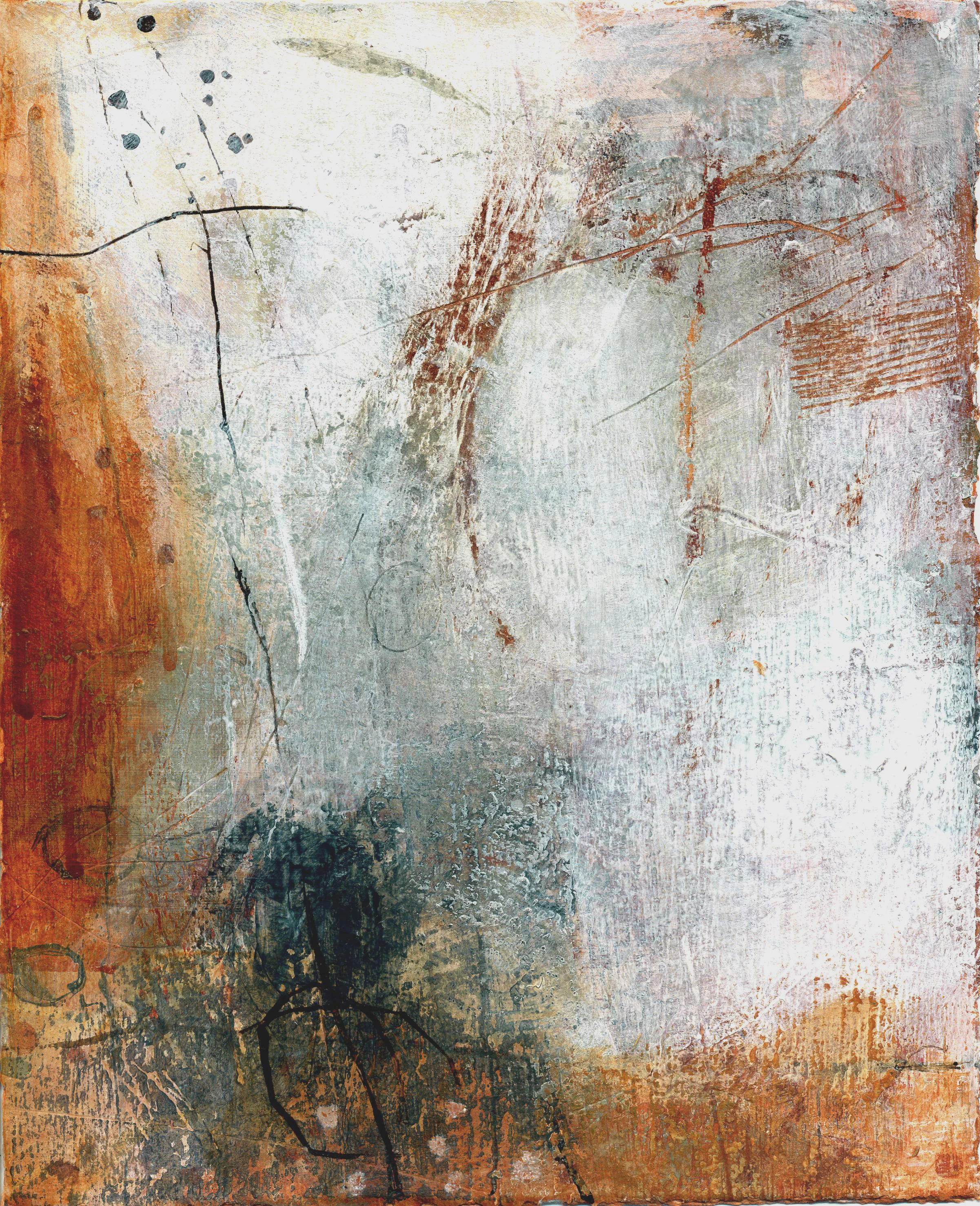 Emerging Figure 2 Mixed media on paper 25 x 20 cm 2009