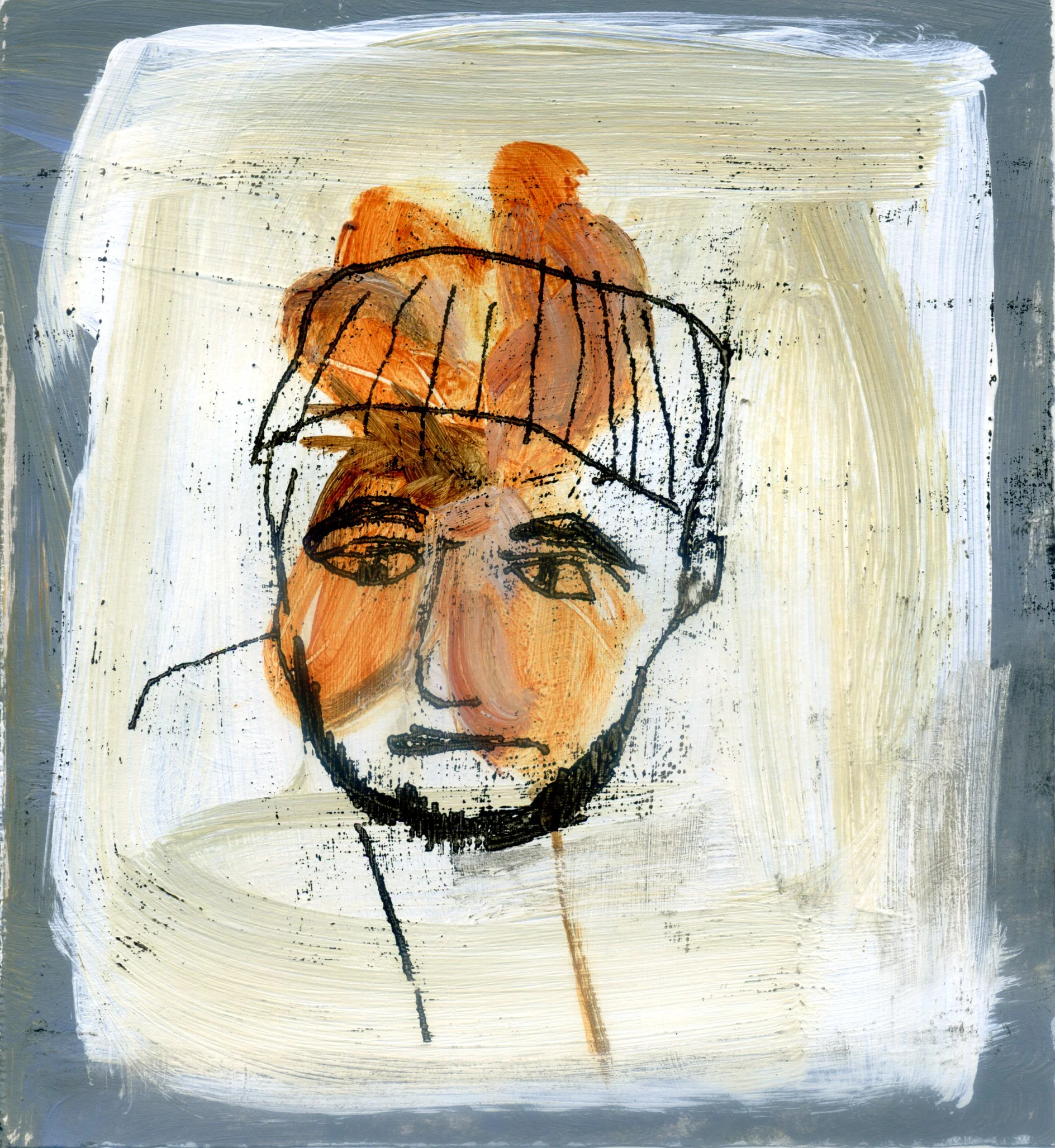 Syrian 5 Mixed media on paper 17.5 x 15.5 cm 2016