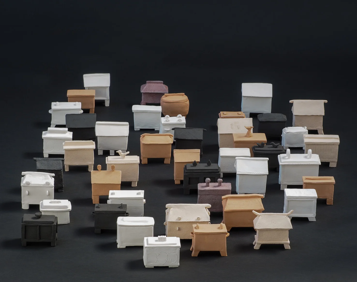 Vessels for Memories Fired clays, size variable, 2018