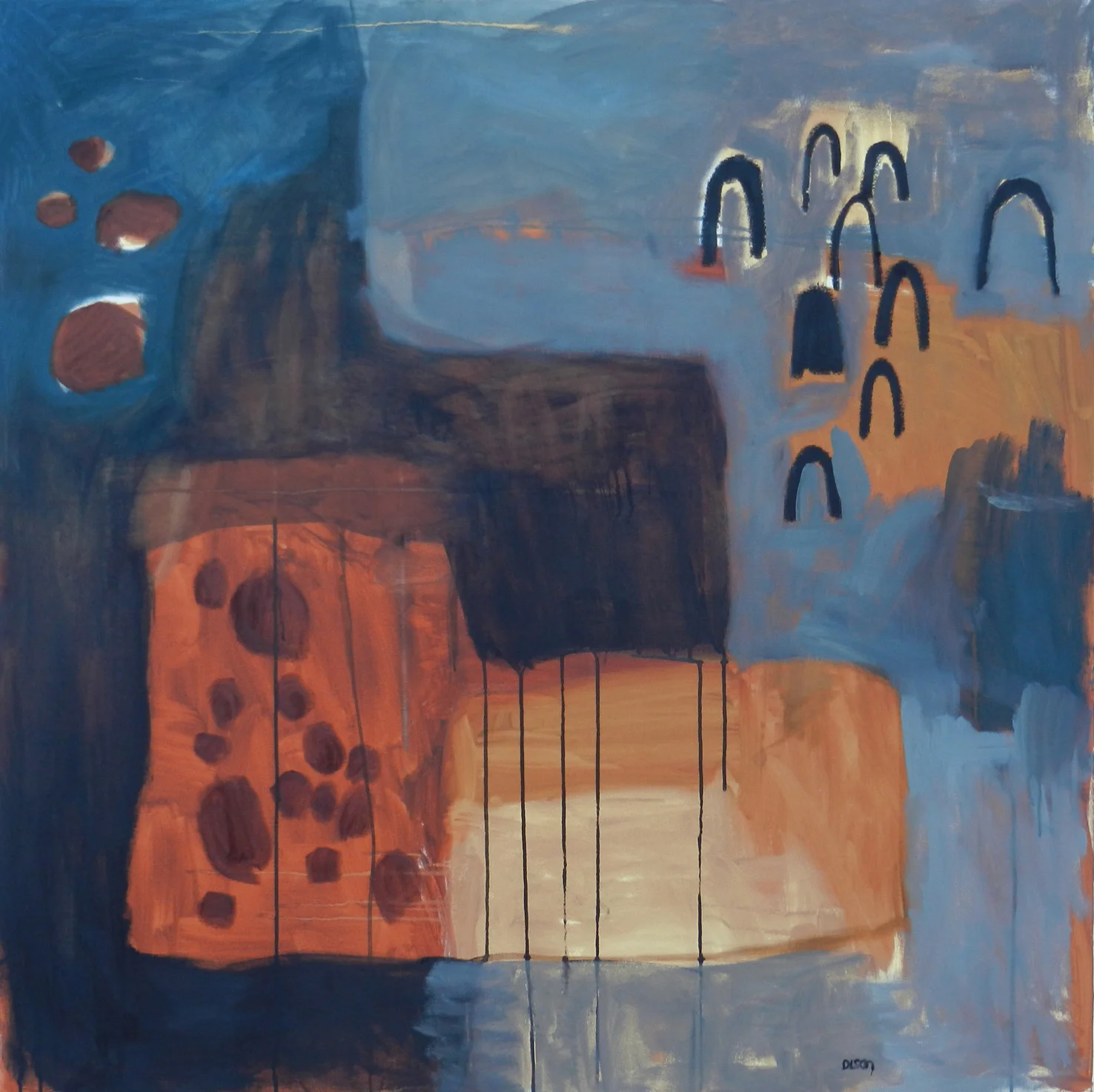 Exclusion Oil on canvas, 100 x 100 cm, 2019
