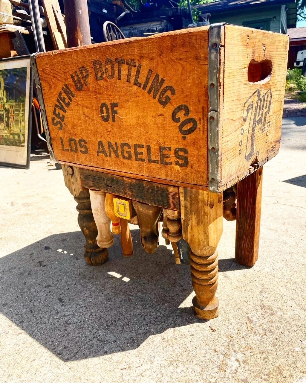 second soda crate with tabl and chair legs1.JPG