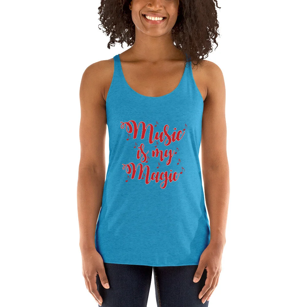 Music Is My Magic Ladies Tank-Various Colors