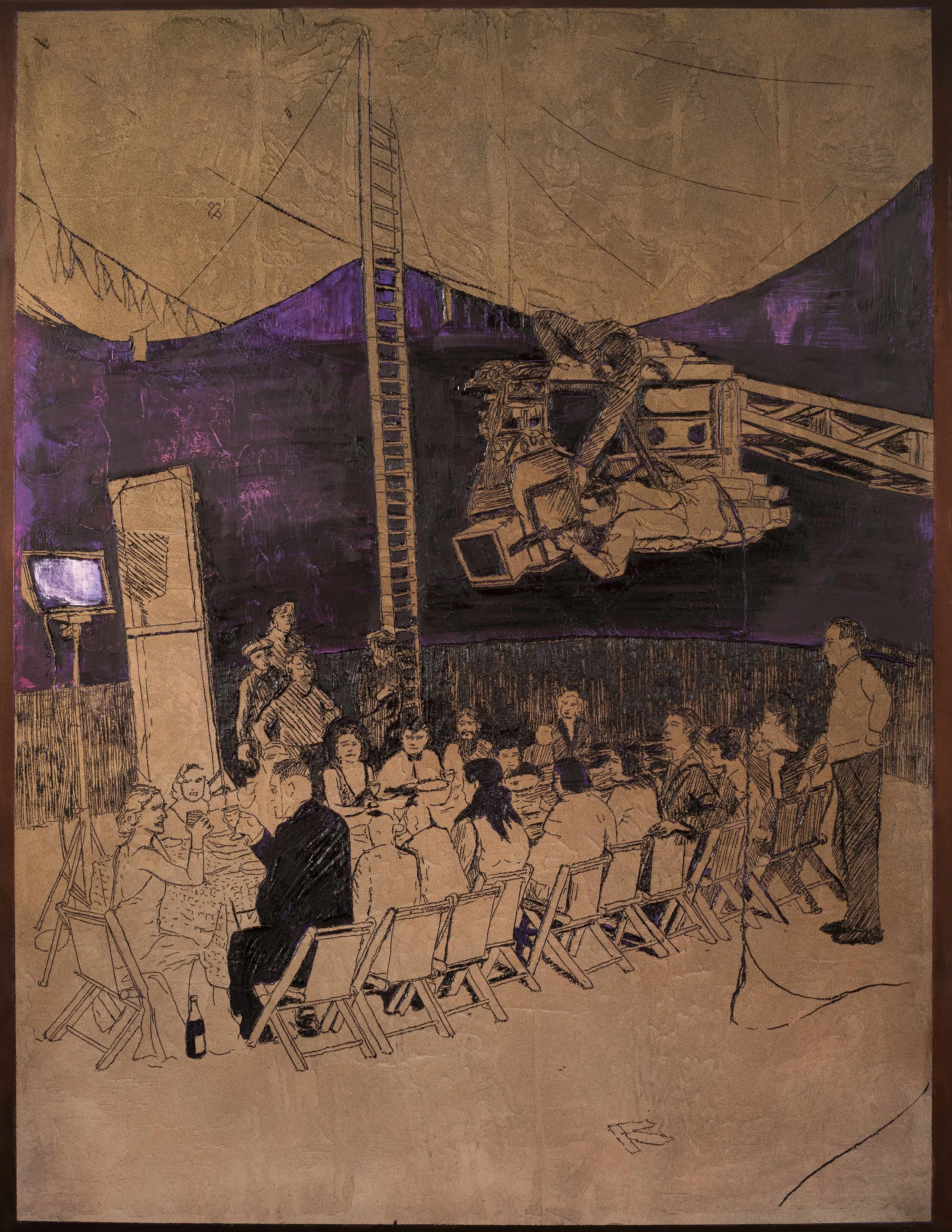 The Dinner Party oil on canvas 46x36