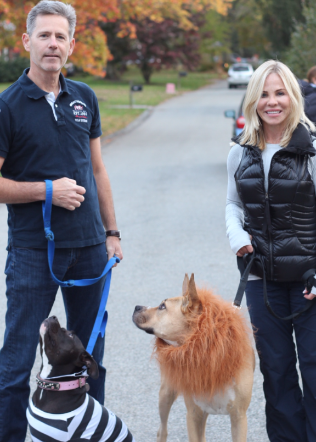 Neighborhood Halloween Walk with Lisa & Phoenix and Pharaoh