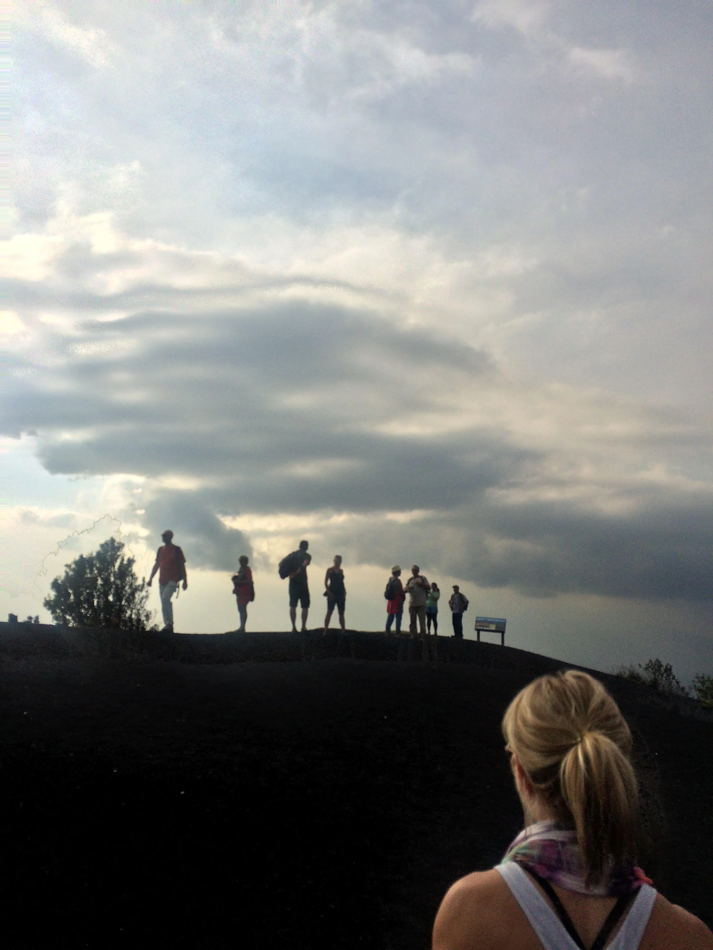 Hiking a volcano in Guatemala