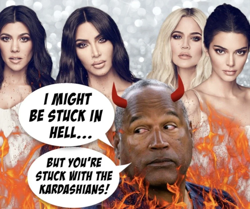 O.J. Burns In Hell