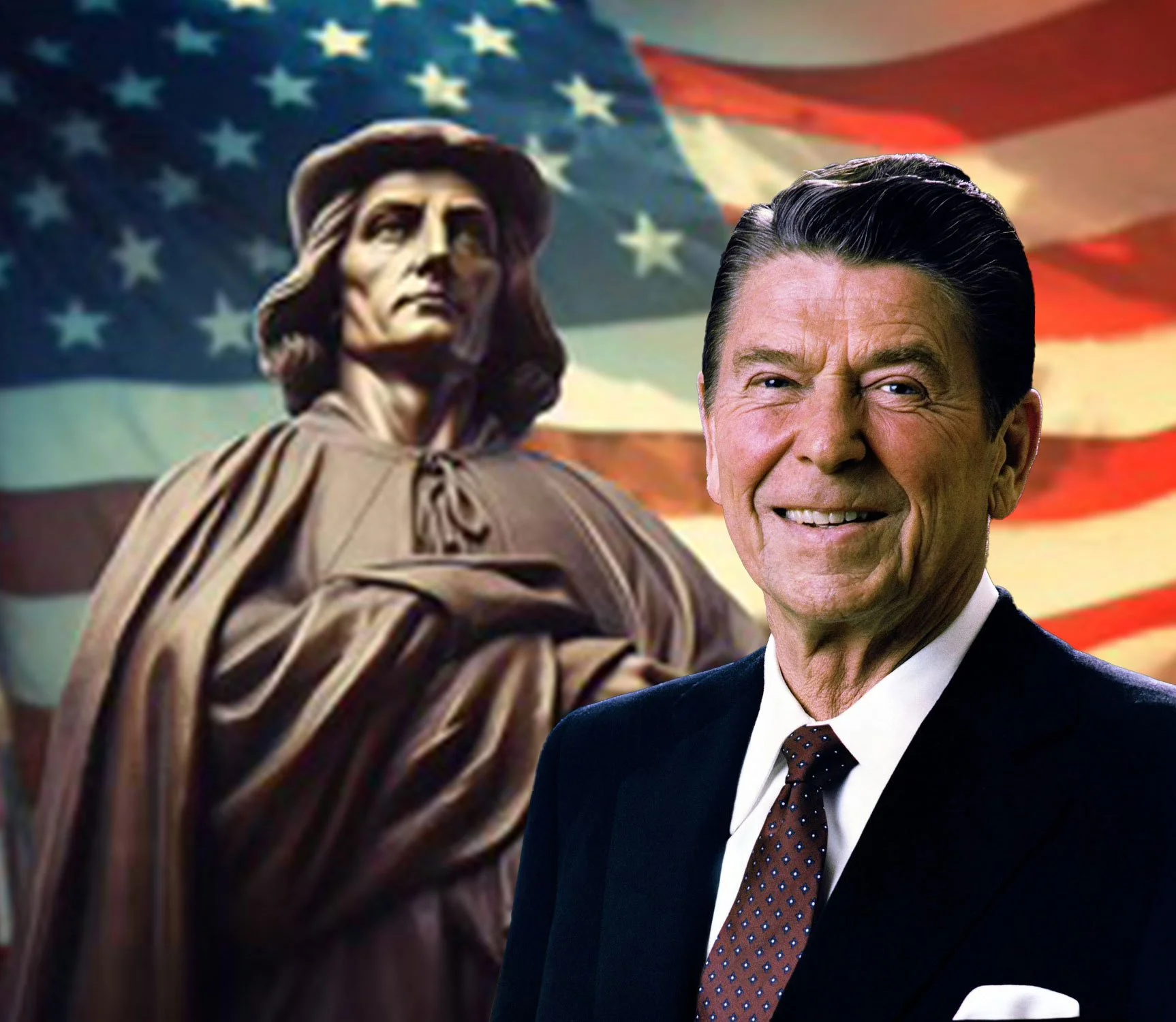 Ronald Reagan Columbus Day