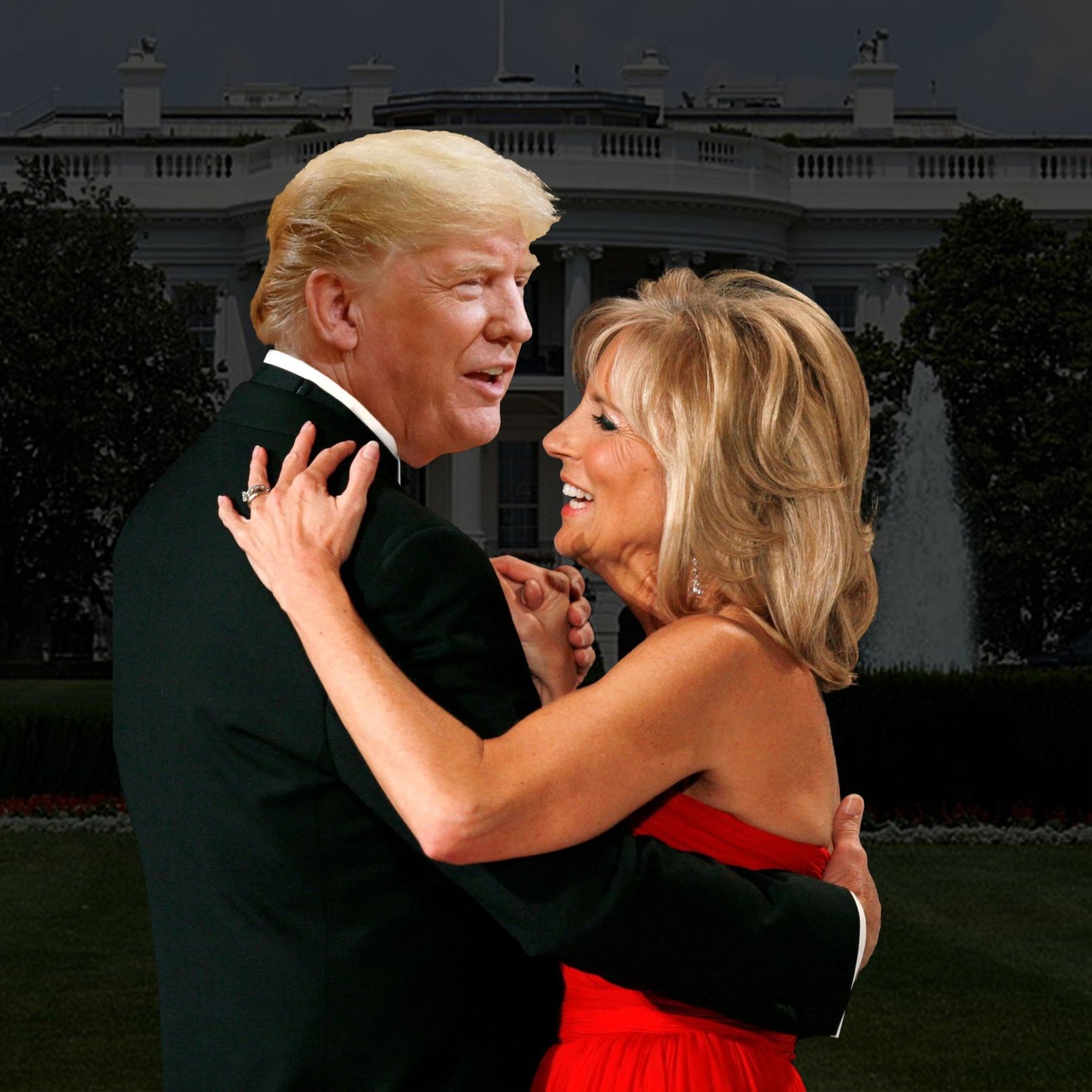 Lady in MAGA Red
