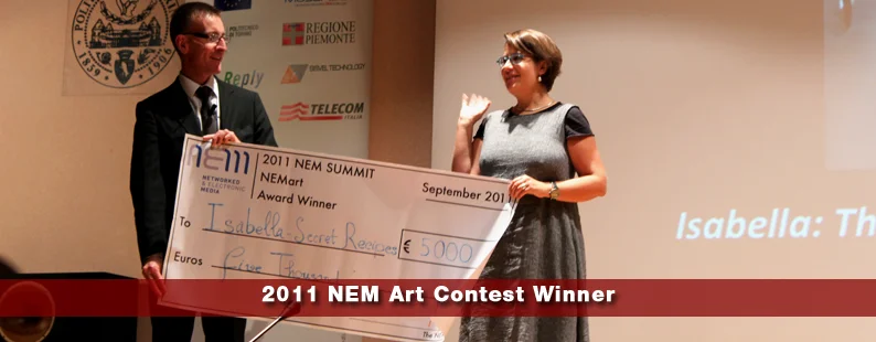Wining the NEM contest 2012, Torino, Italy