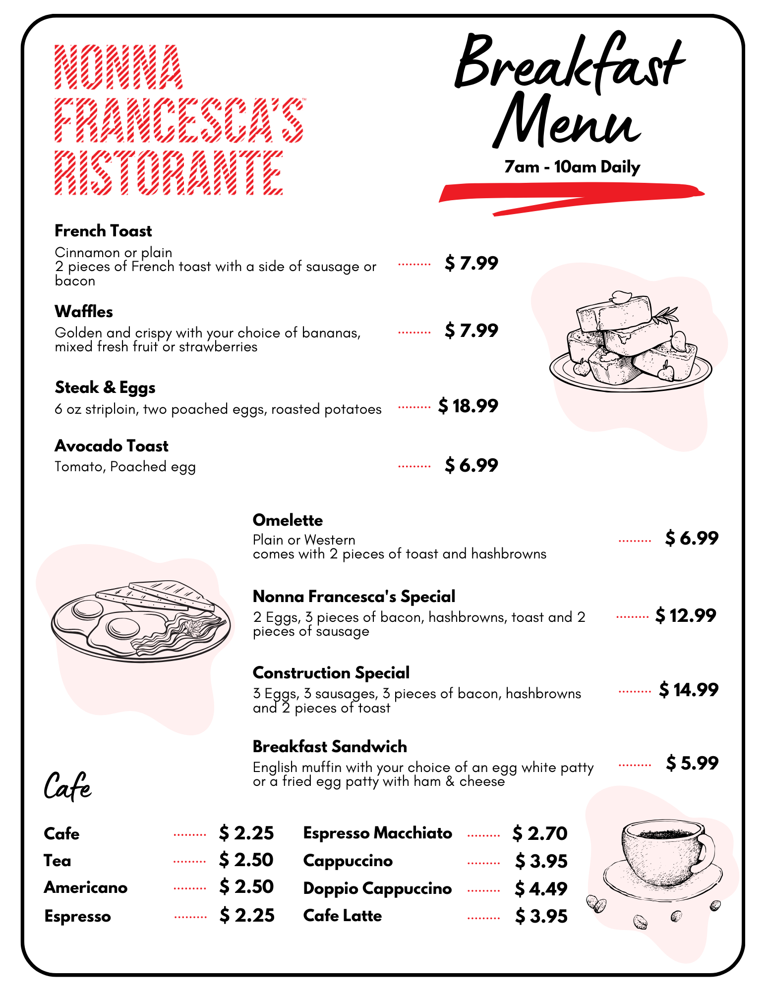 Blue And Orange Modern Breakfast Food Restaurant Menu.png