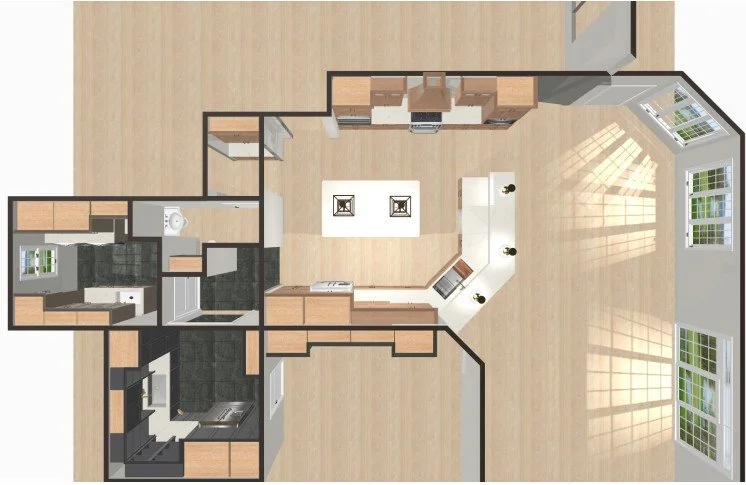 Rendering of full home remodel