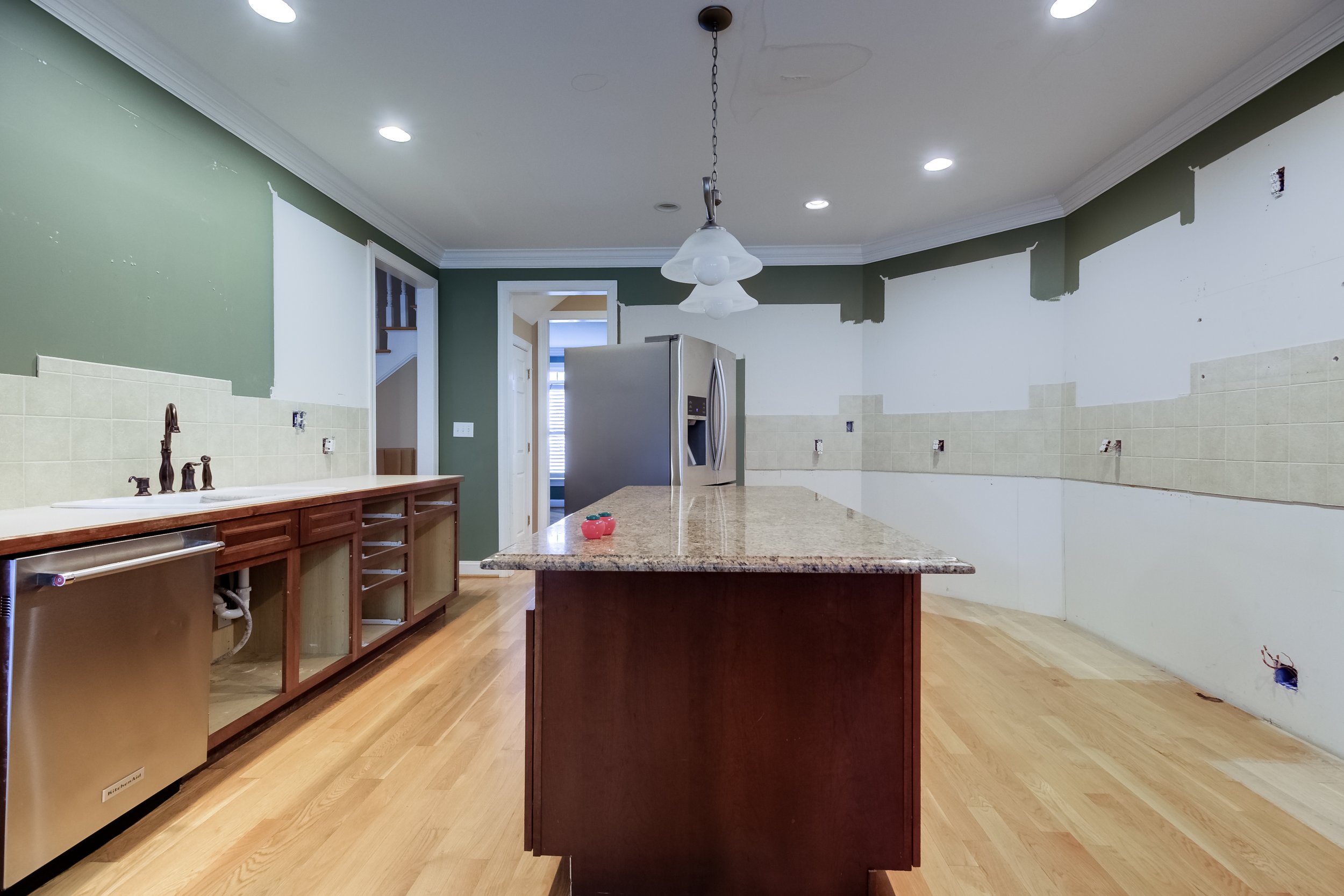Before photo of main level remodel