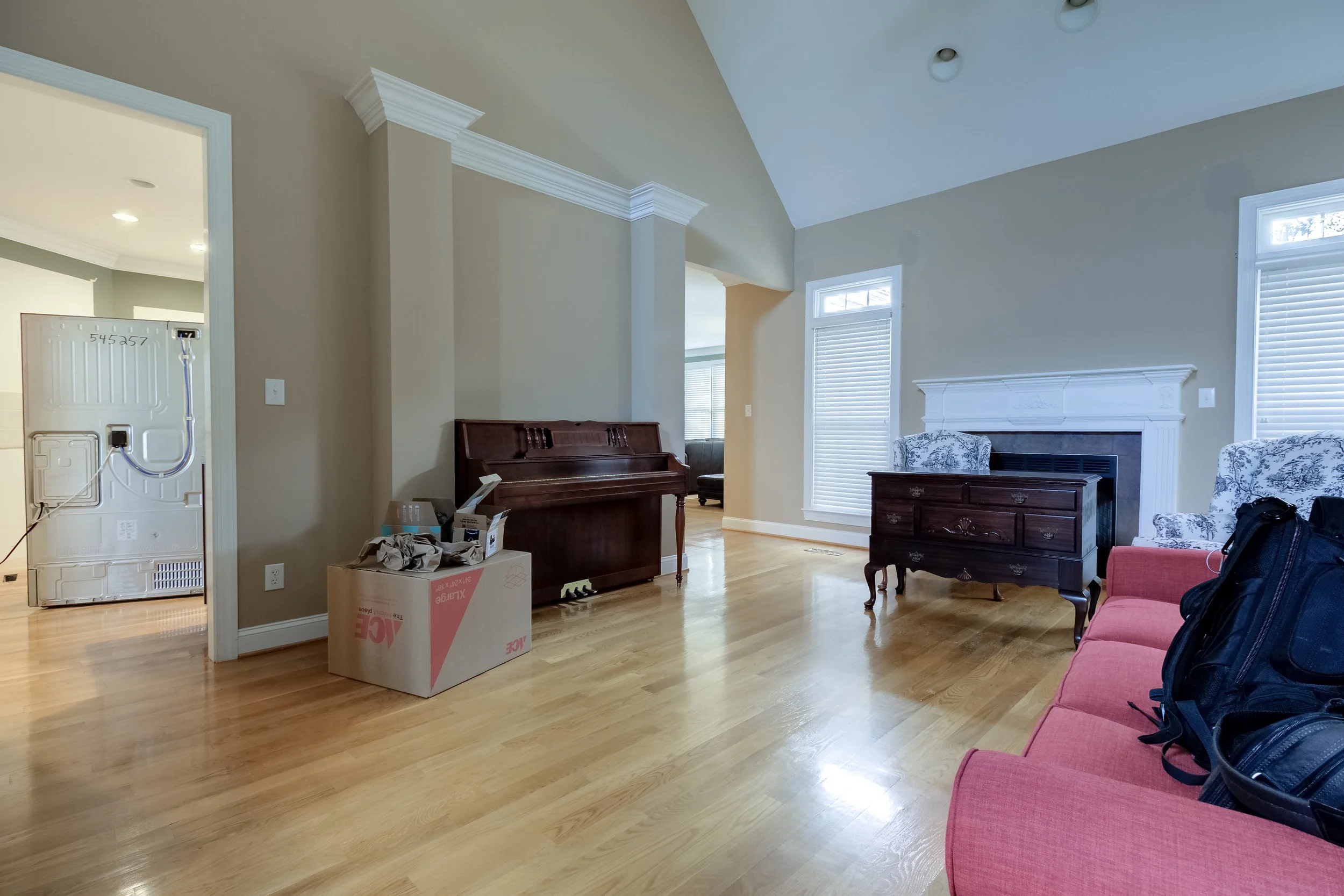 Before photo of main level remodel