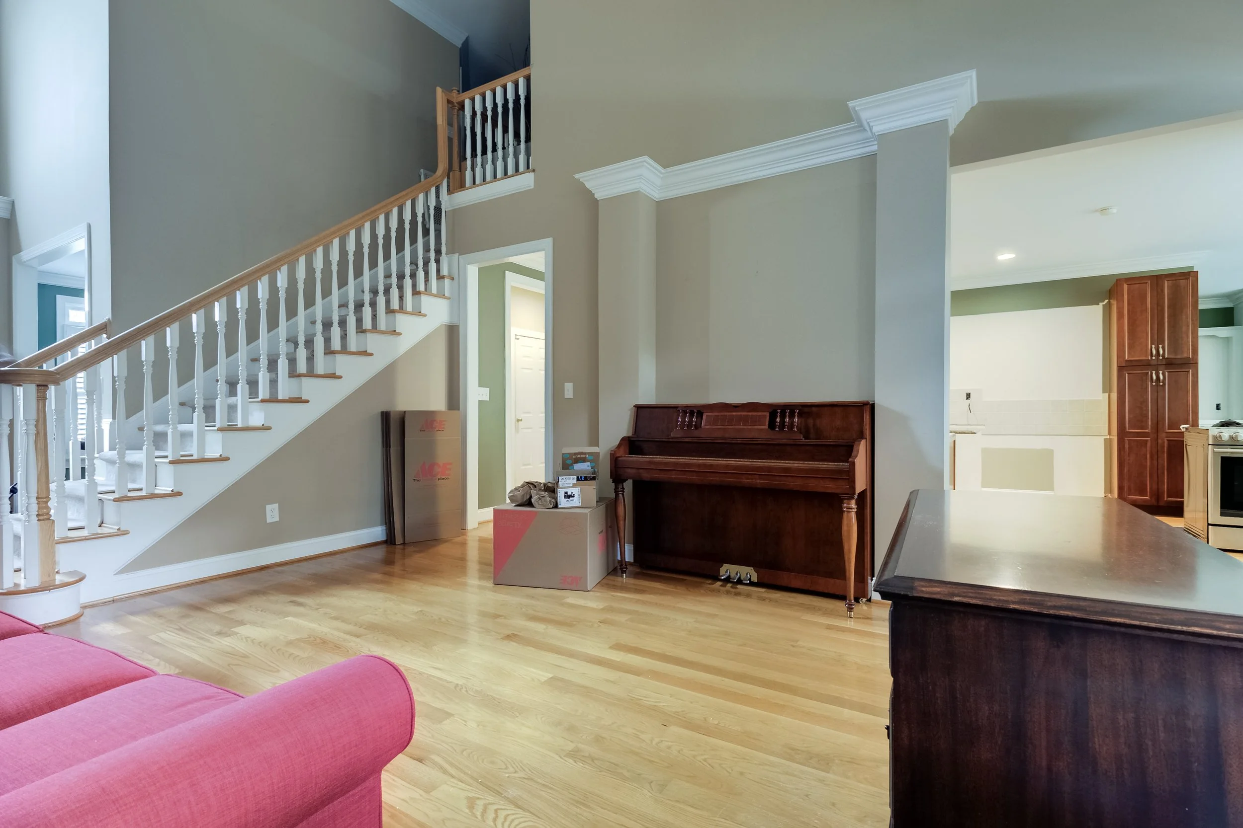Before photo of main level remodel