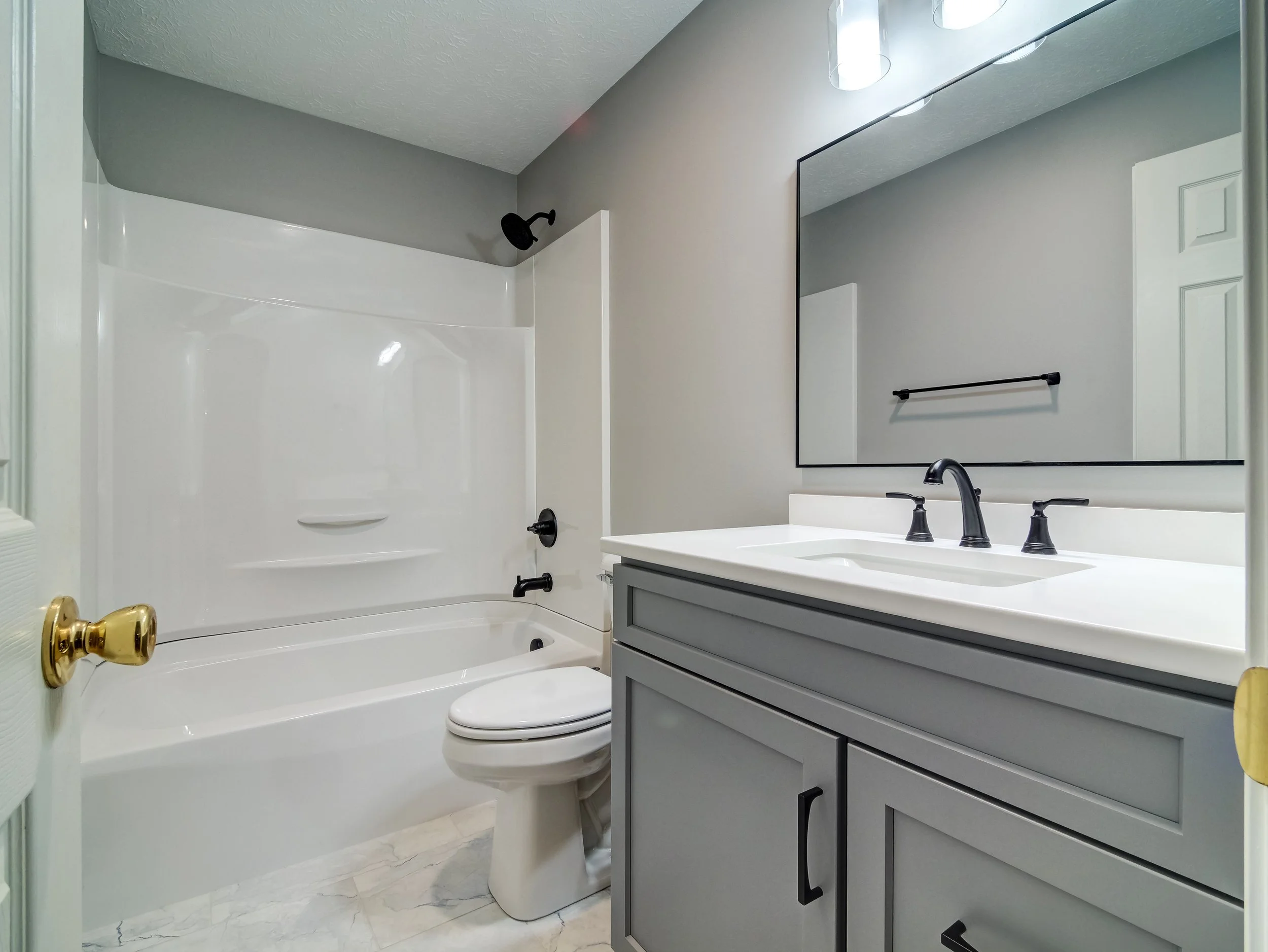 Completed primary bathroom remodel