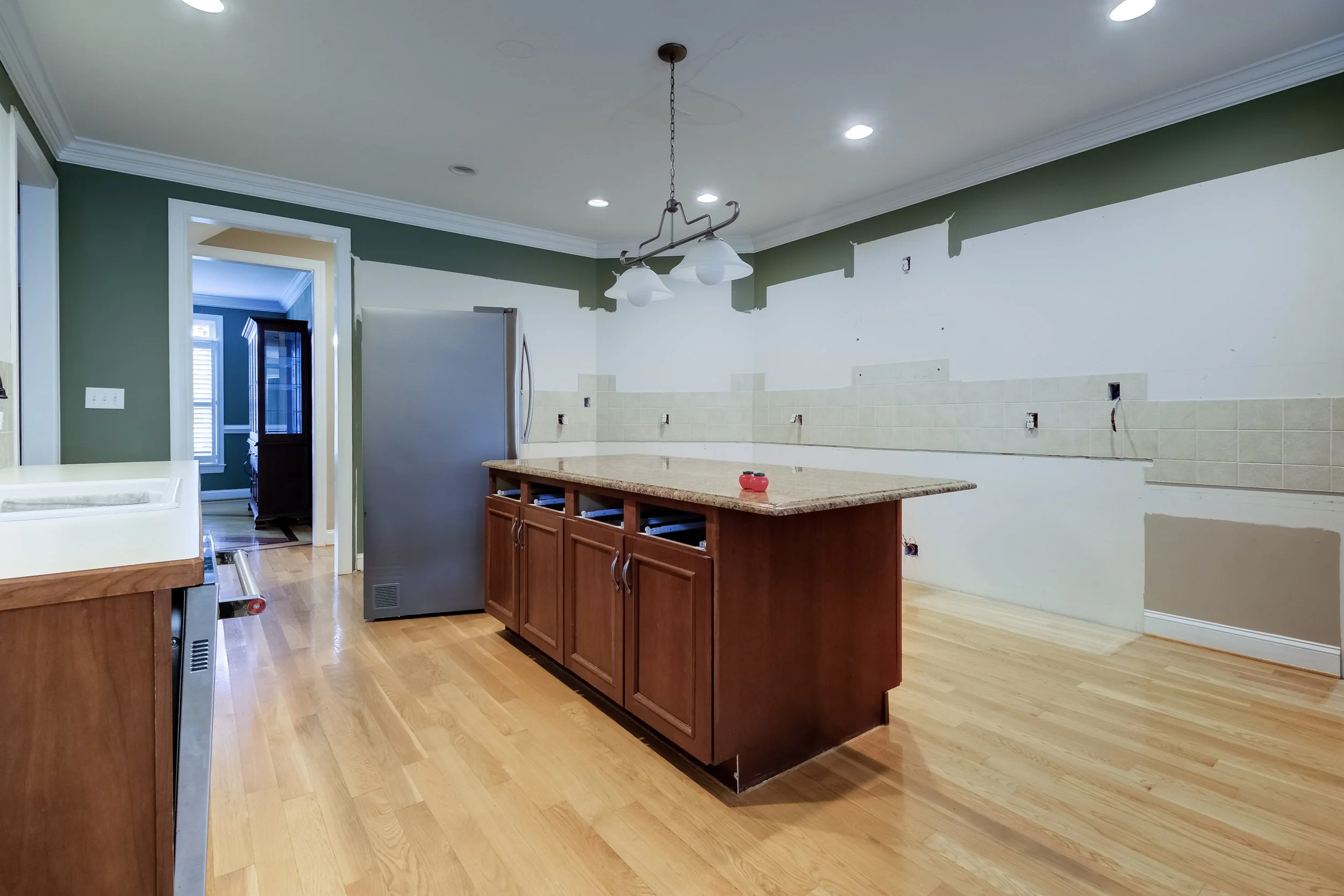 Before photo of main level remodel