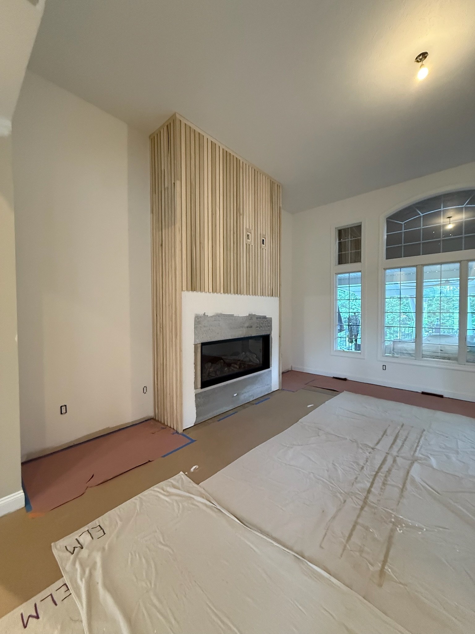 Custom fireplace install