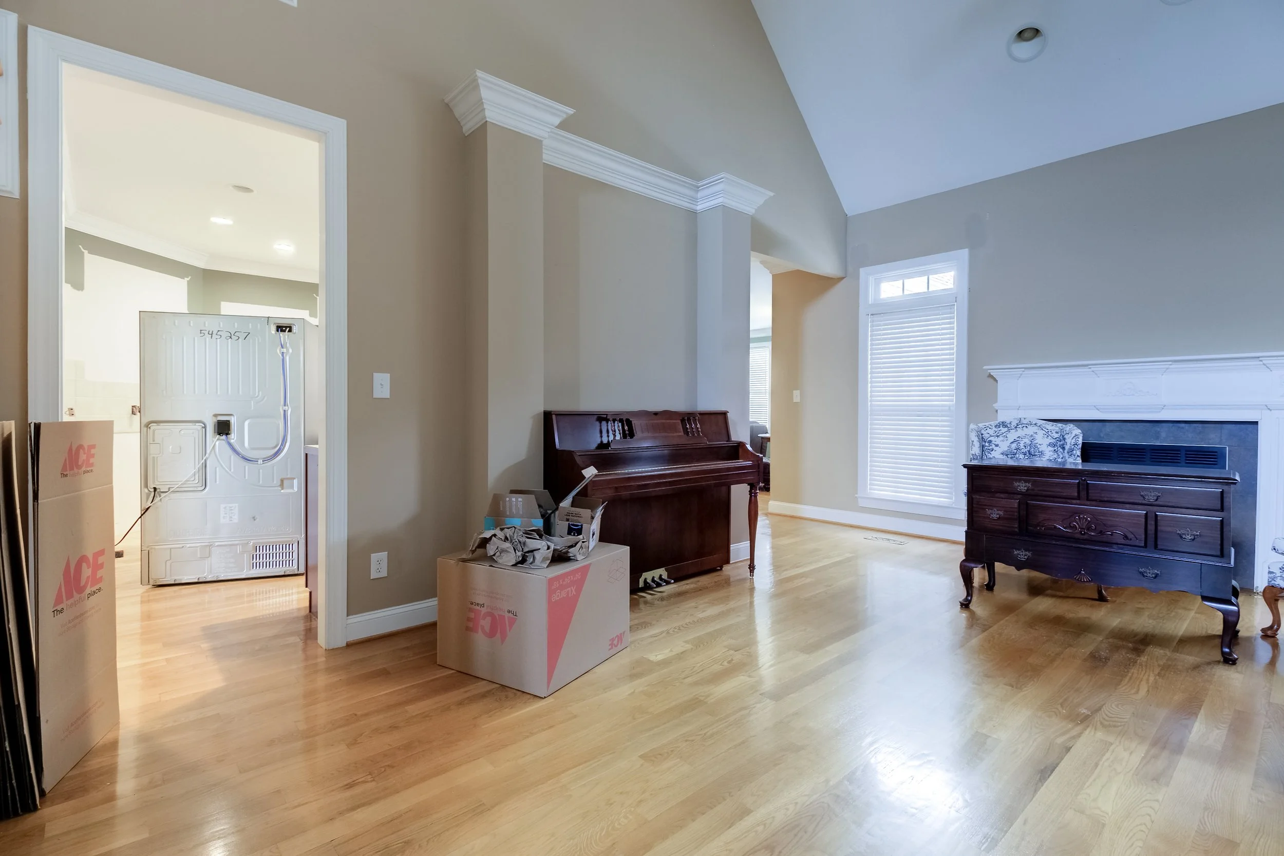 Before photo of main level remodel