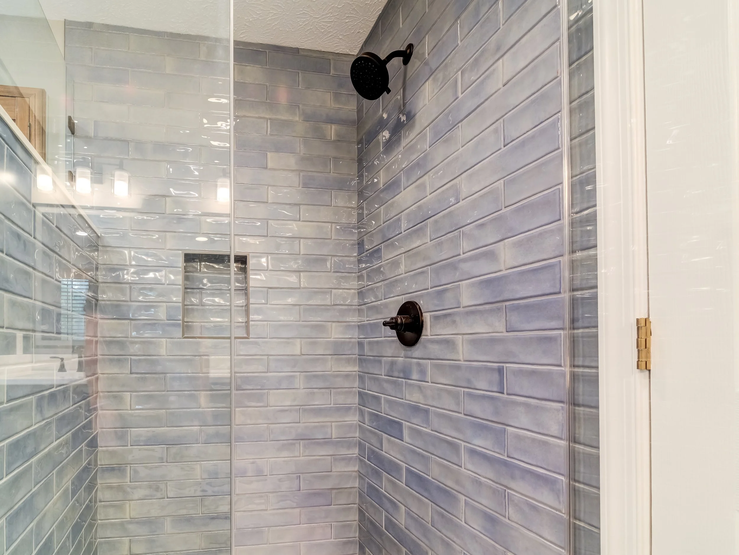 Completed primary bathroom remodel