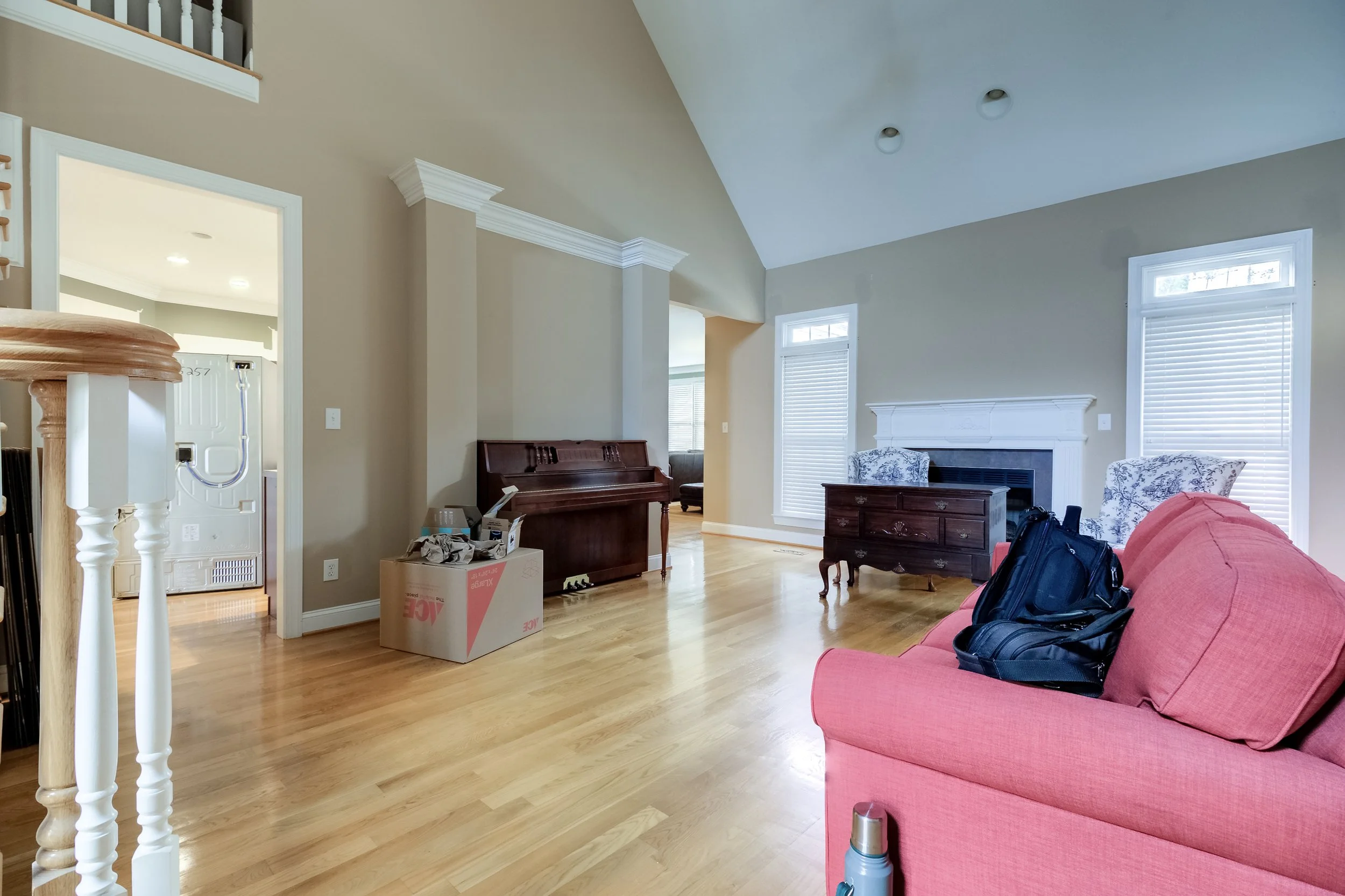 Before photo of main level remodel