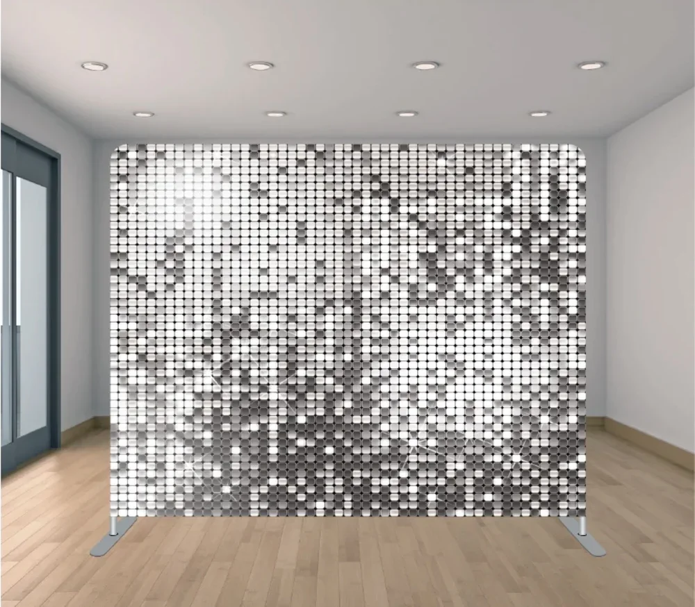 Silver Sequins 8x8