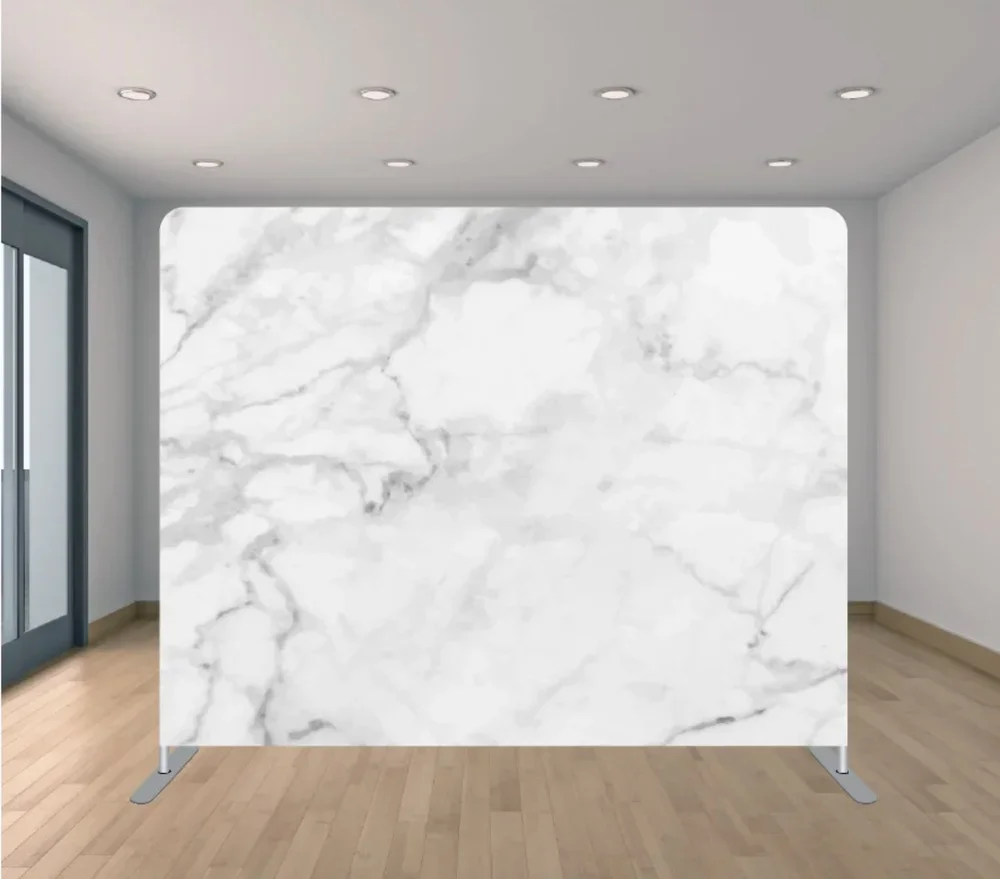 White & Grey Marble 8x8