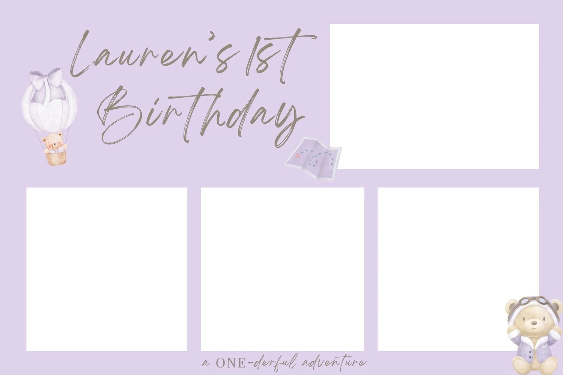 6x4 First Birthday 1 