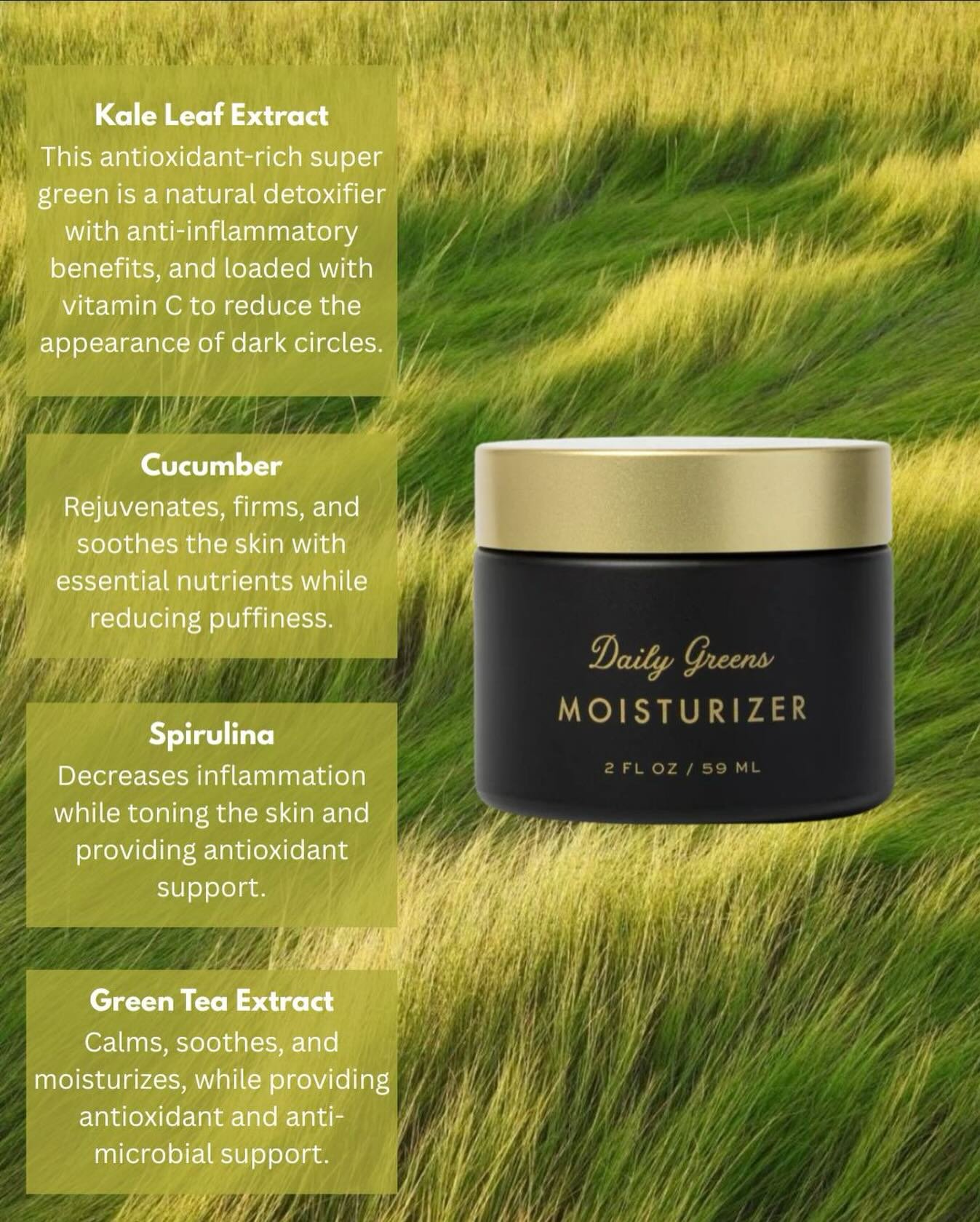 A dose of greens a day keeps the acne away! 🥬
Sorellas&rsquo; Daily Greens Moisturizer offers a lightweight formula delivering deep hydration to oily and compromised skin without ever clogging pores. Packed with Vitamins A, B, C, E, and K, it balanc