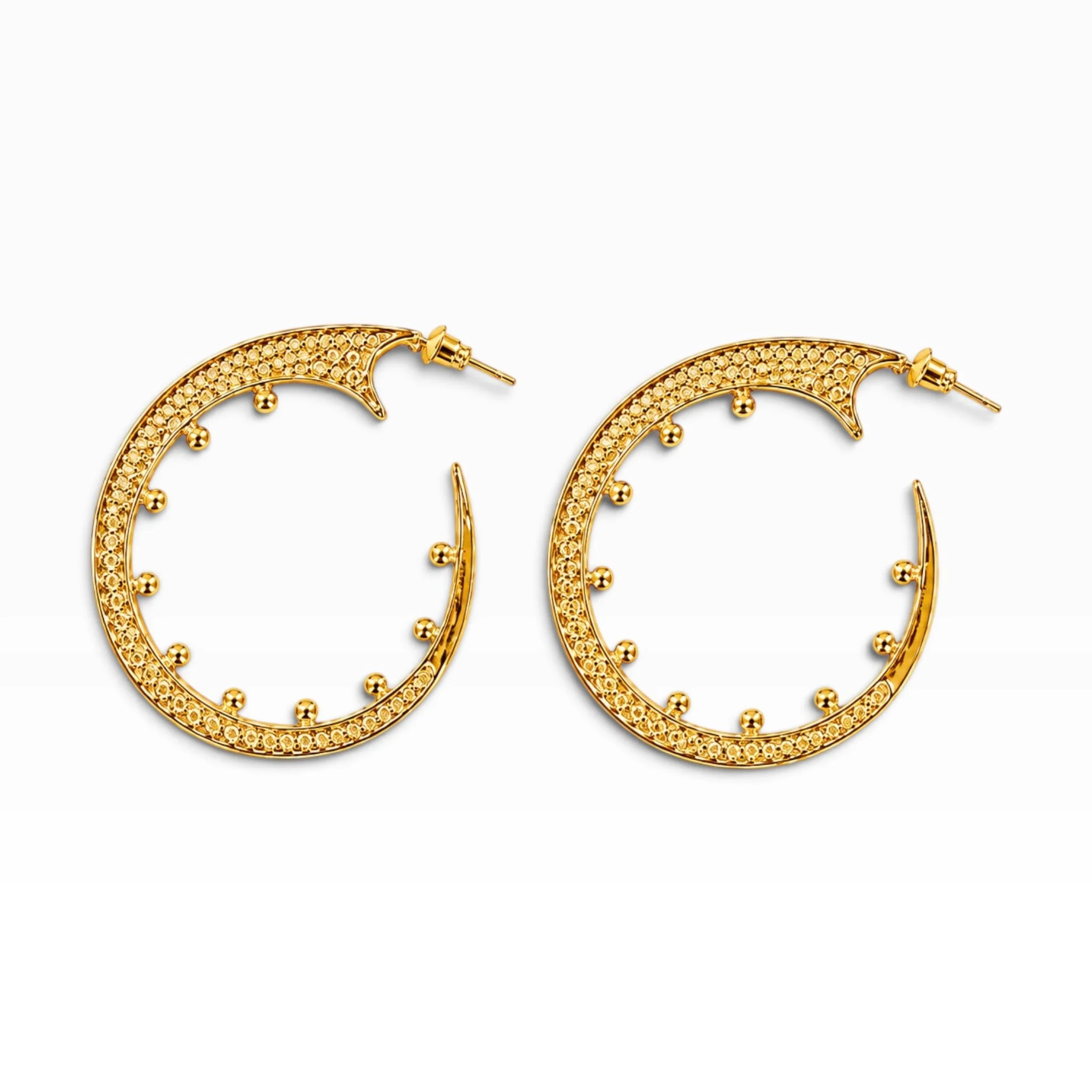 Pom Pom Hoop Earrings
