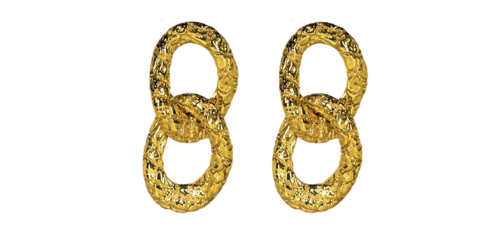 Caiman Cuban Link Earrings
