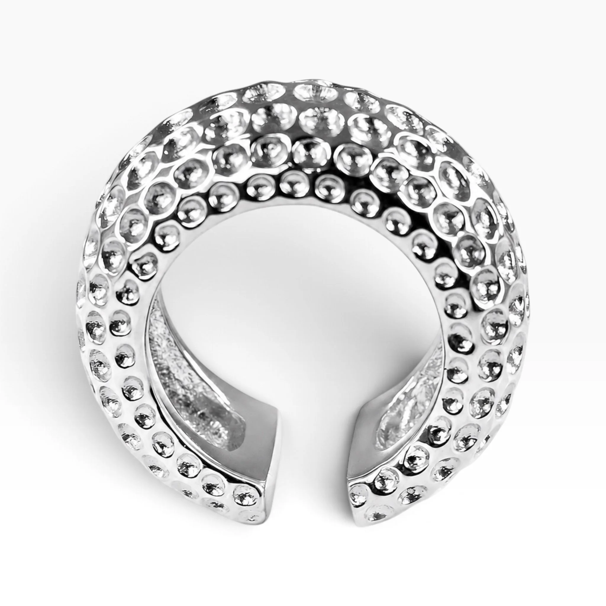 HoneyComb Ring in Silver
