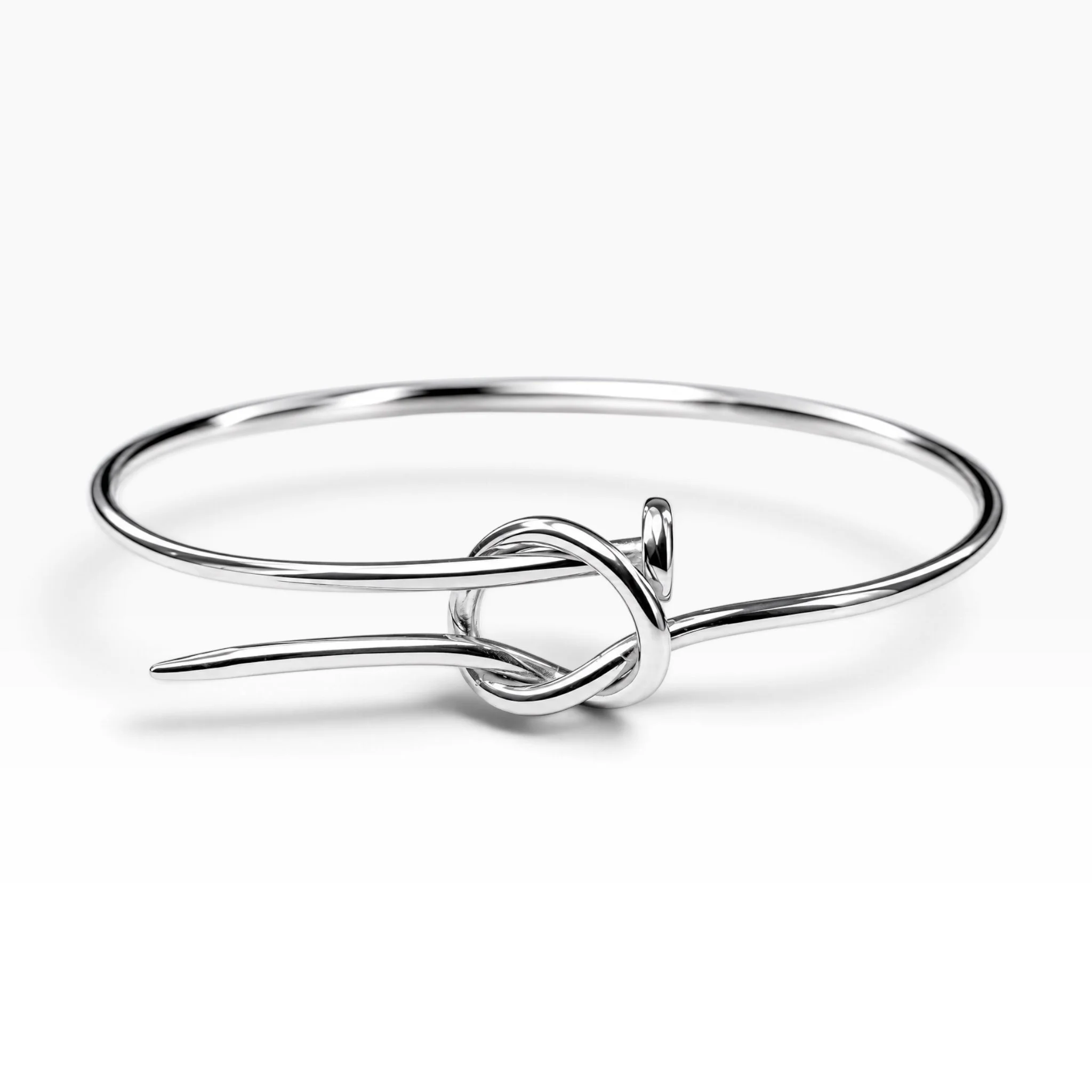 Knot Nail Bracelet in Silver