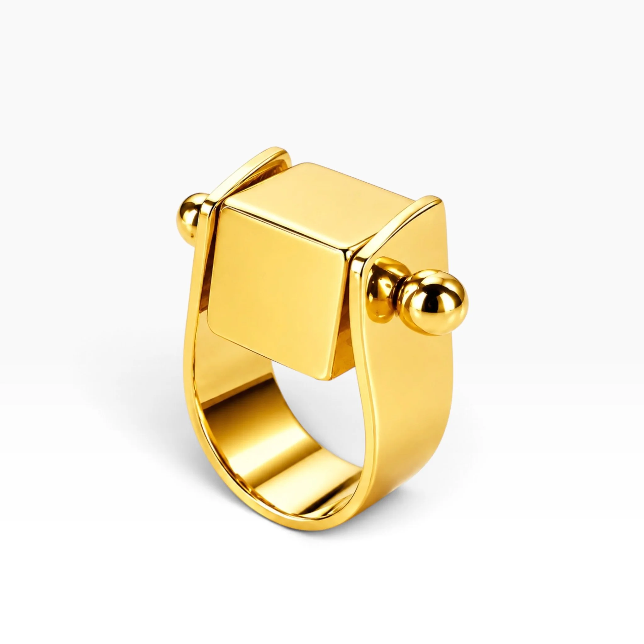 Cube Fidget Spinner Ring