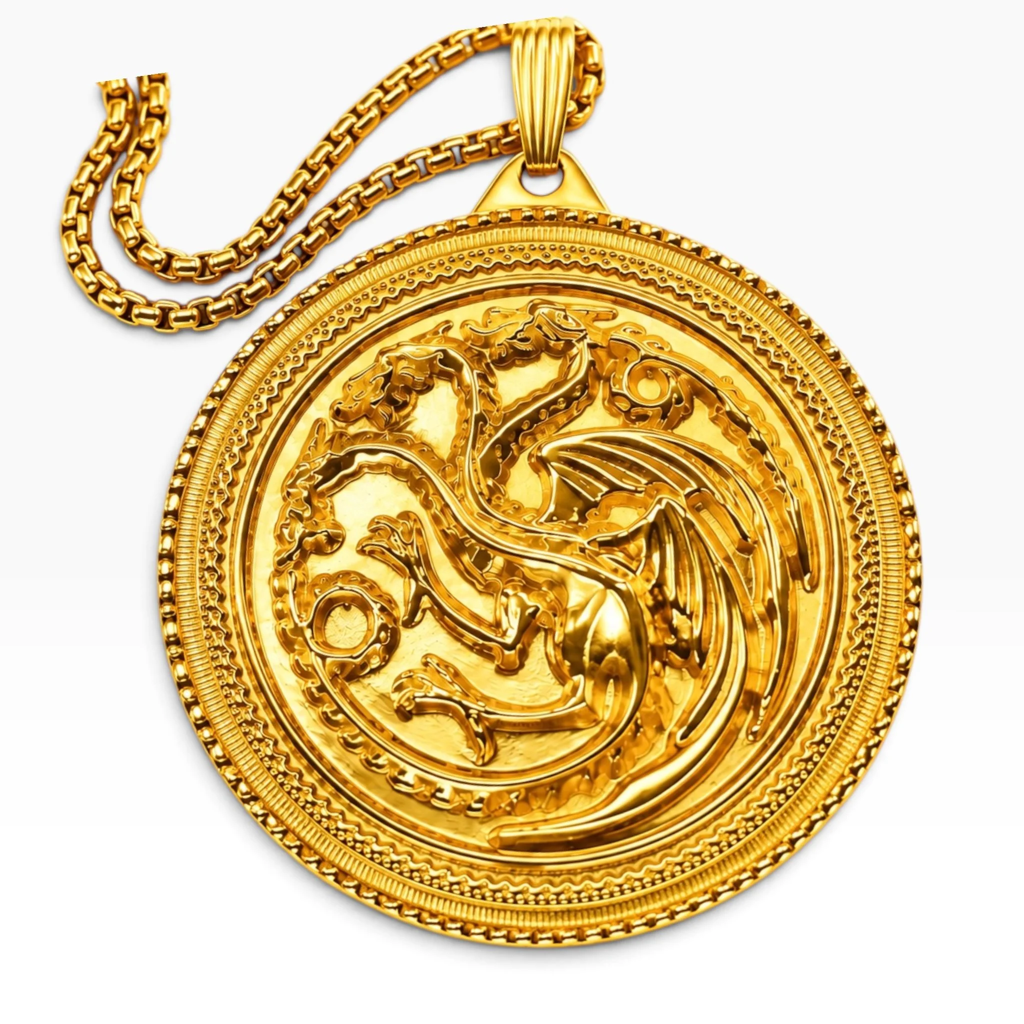 3 Headed Dragon Necklace