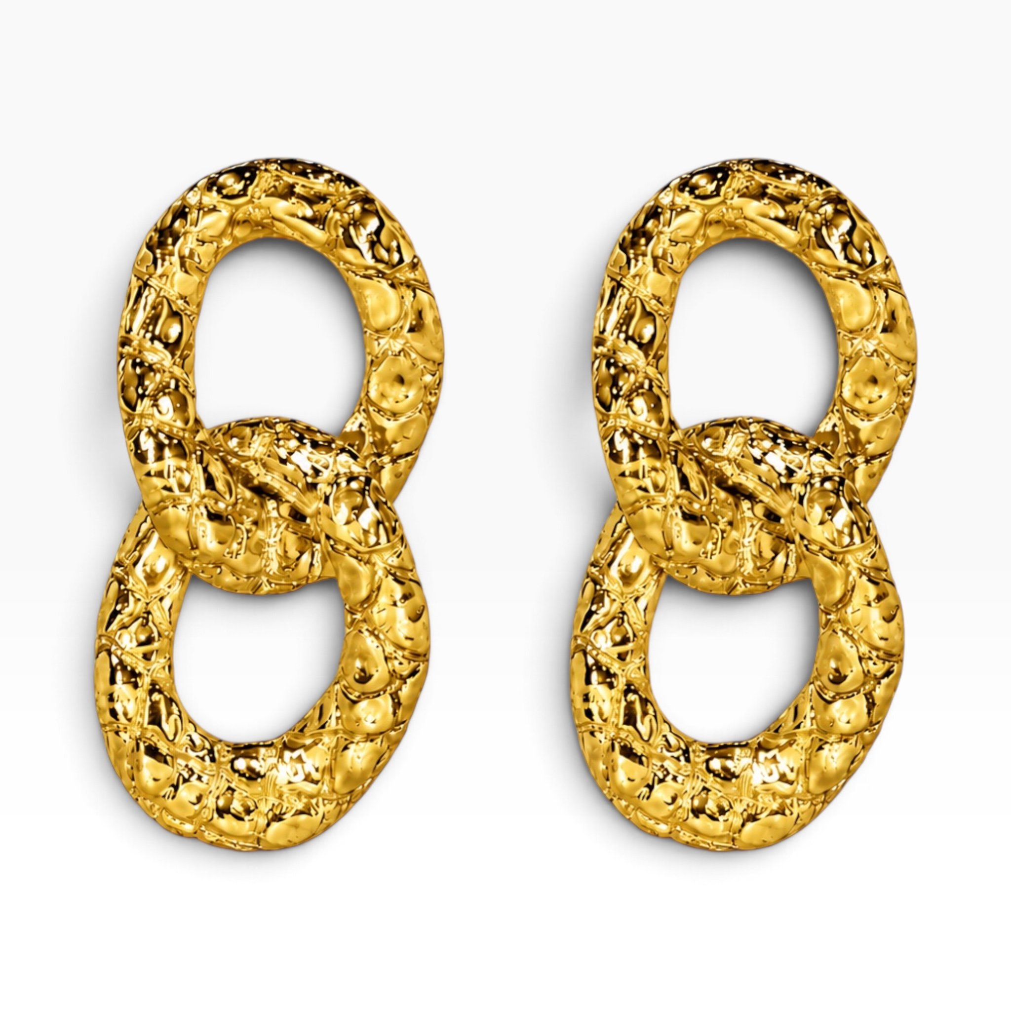 Caiman Cuban Link Earrings