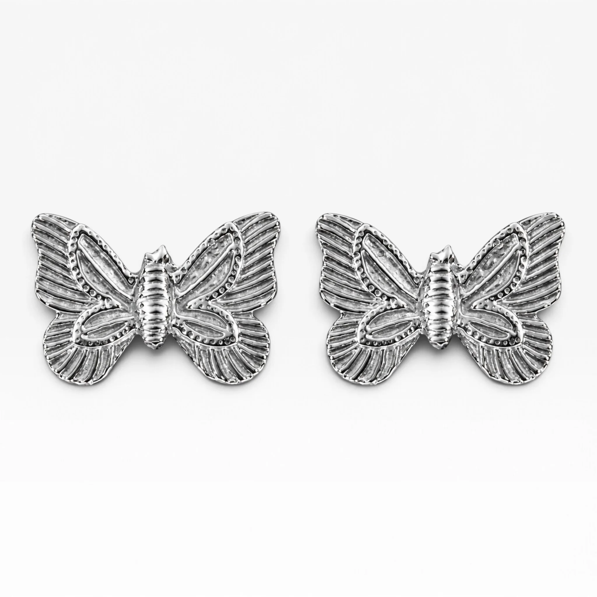 Butterfly Earrings in Silver