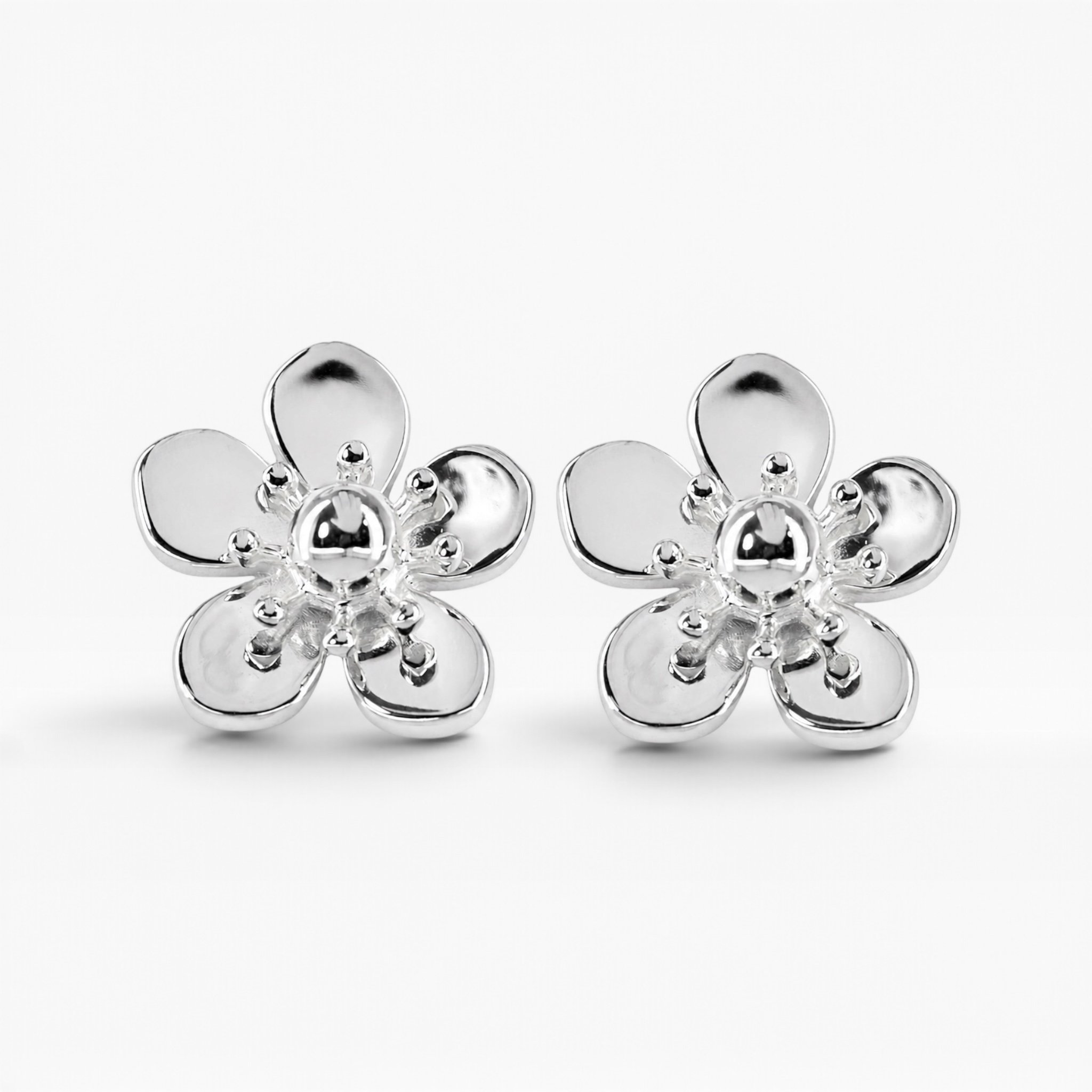 Buttercup Earrings in Silver