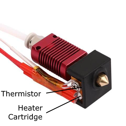 Creality Direct Replacement Thermistor for Ender 3 V2/Neo [Nozzle]