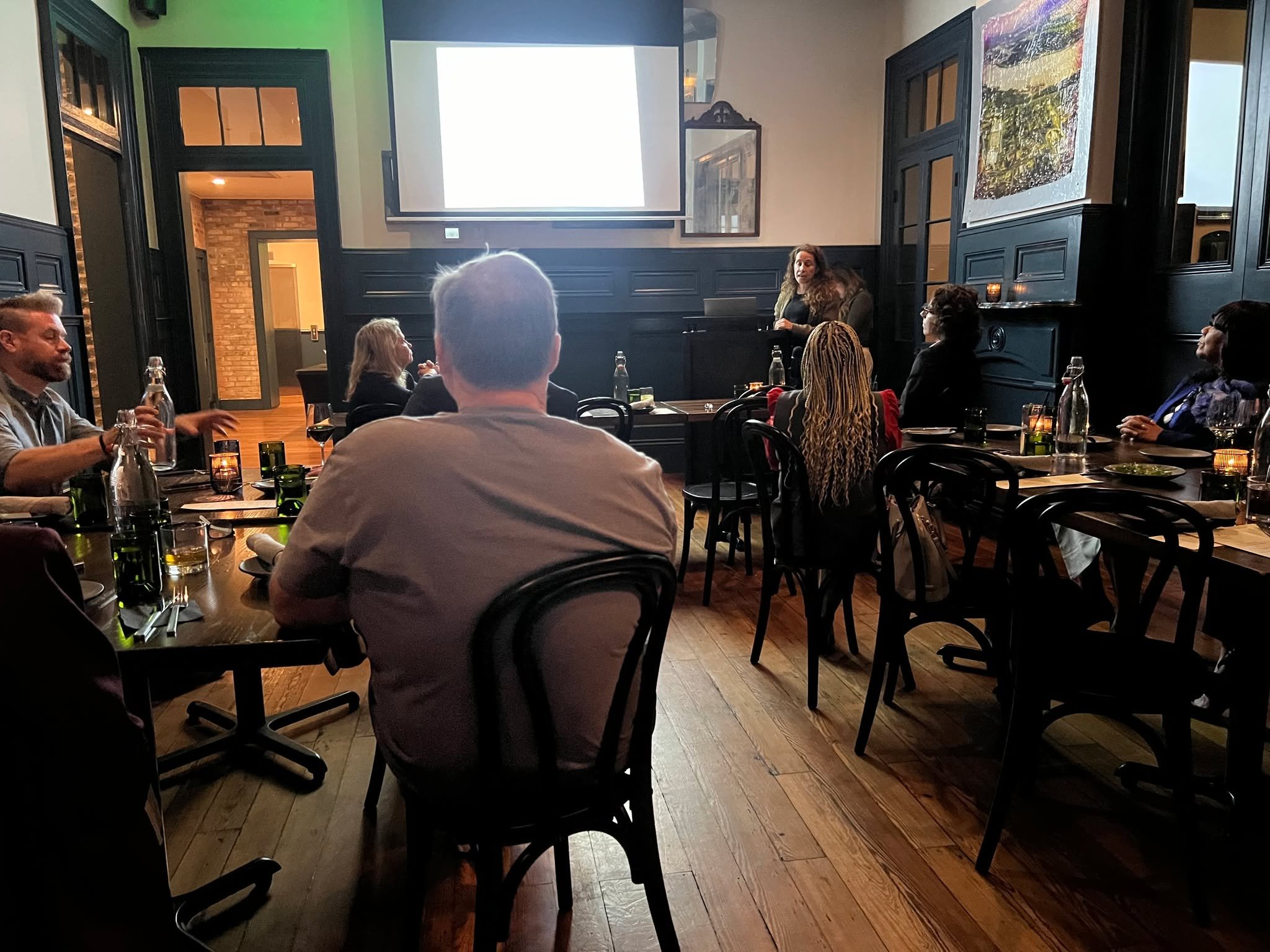On November 13, 2023, we continued our legal education at Copper Vine in New Orleans.
Judge Simone Levine, Orleans Criminal District Court, and Judge Amanda Calogero, Jefferson Parish Juvenile Court, led the discussion on &ldquo;Trauma Informed Court