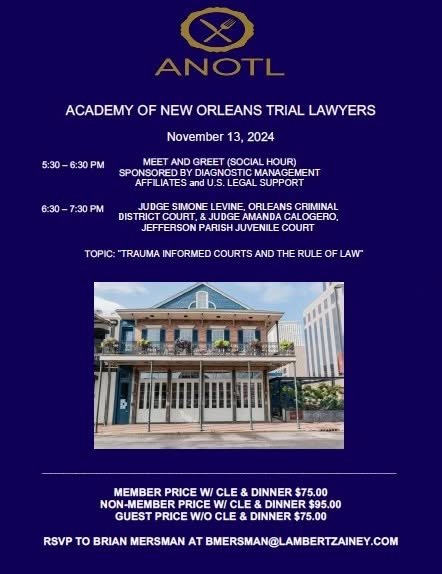 ONE DAY LEFT TO RSVP for Judge Simone Levine and Judge Amanda Calogero's CLE at our first ever event at Copper Vine!